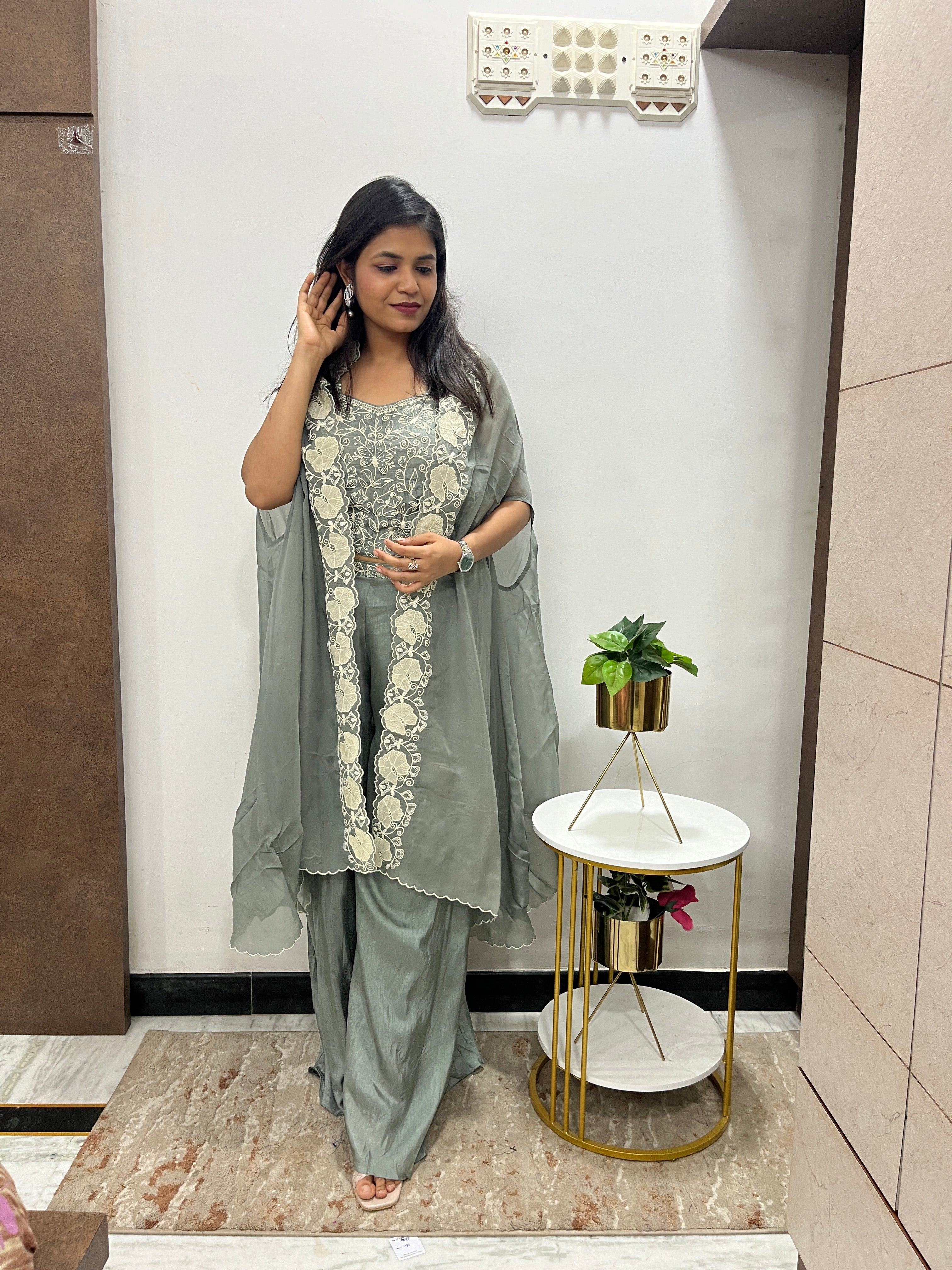 “RISHU” Indowestern Cape Set ✨ | KurtiSwag