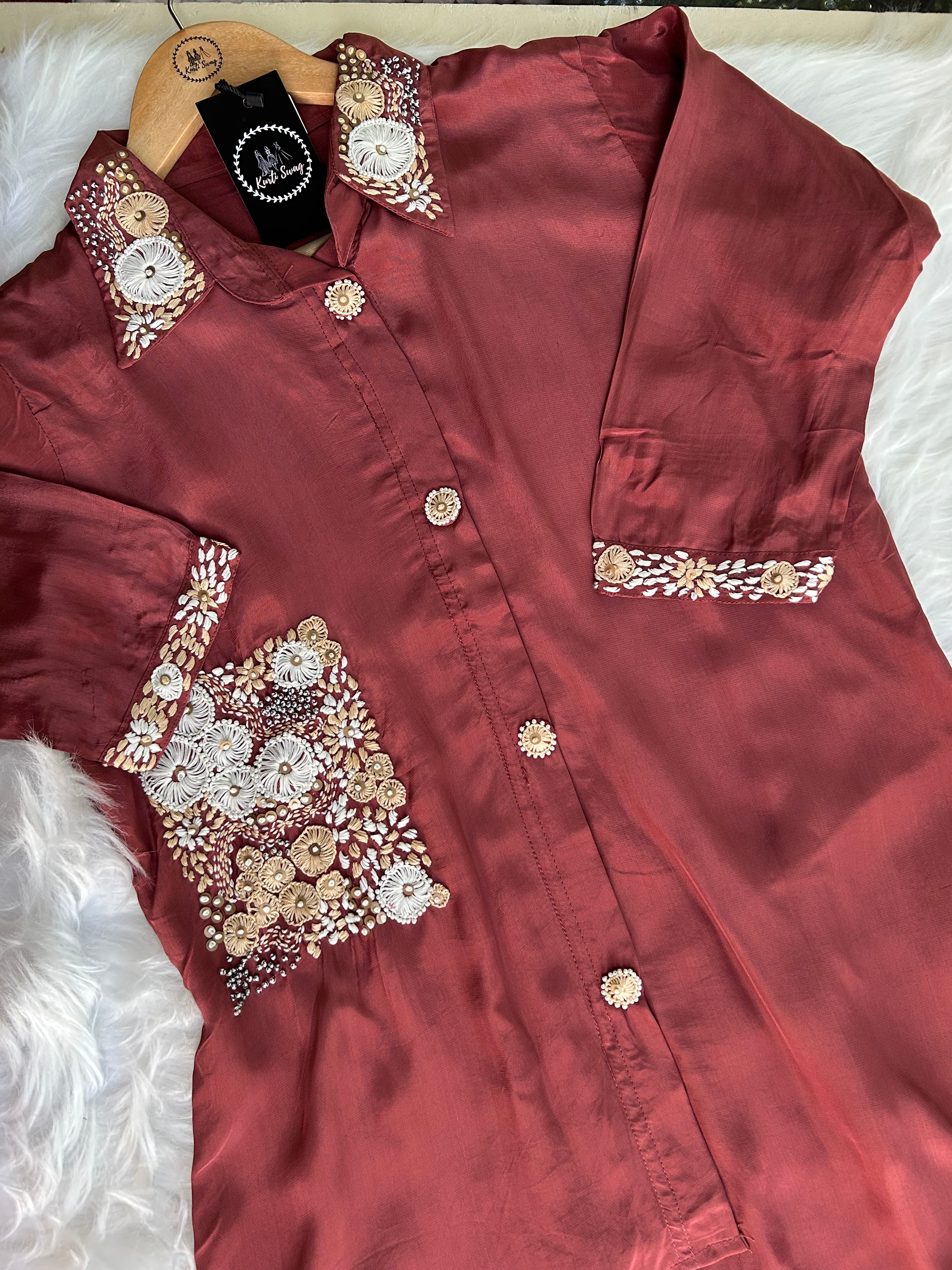 “KRIDHA” Festive crape  Coord Set ✨♥️ | KurtiSwag