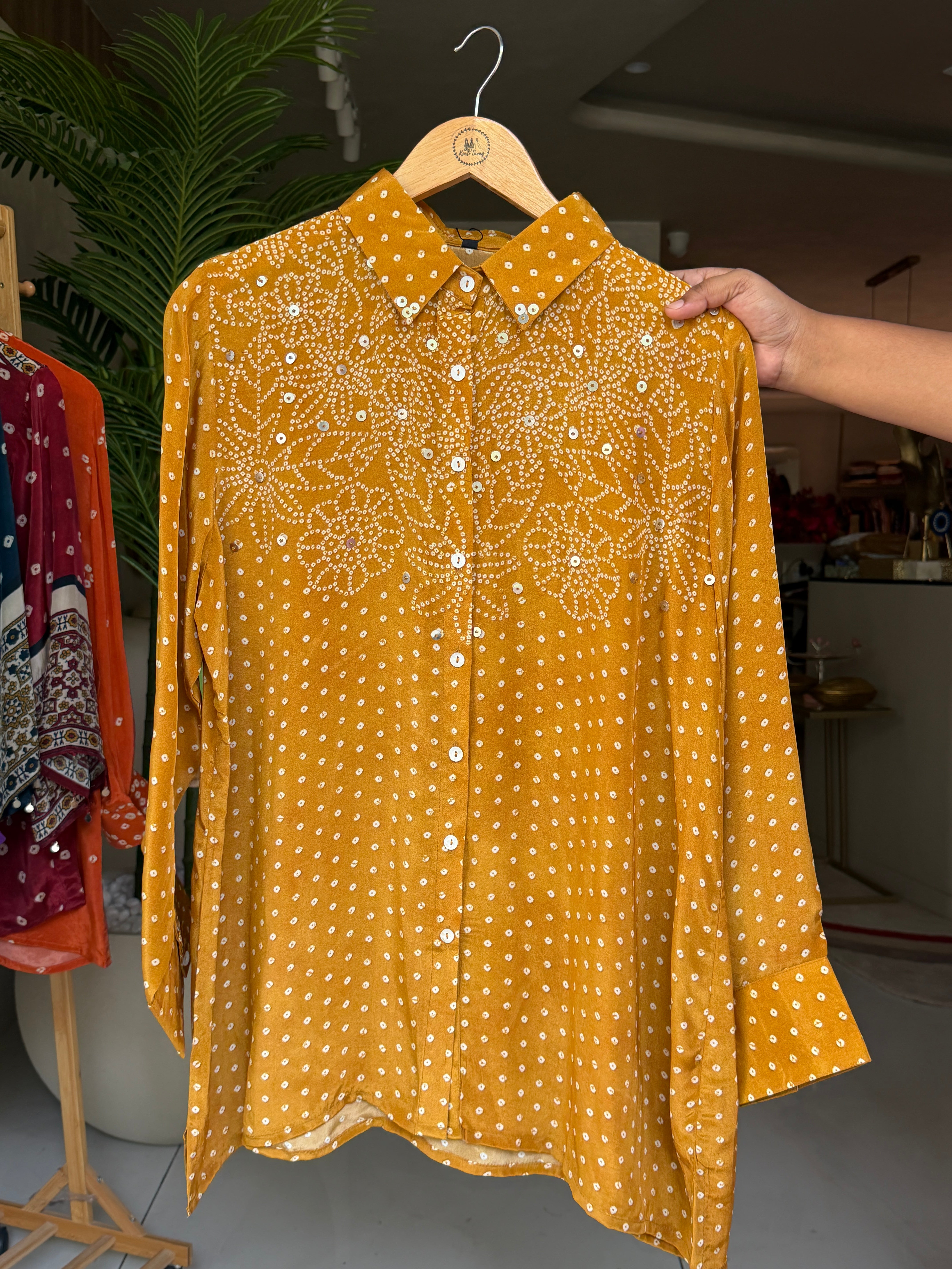 “BANDHNI” Crape Bandhni Shirts ✨♥️ | KurtiSwag