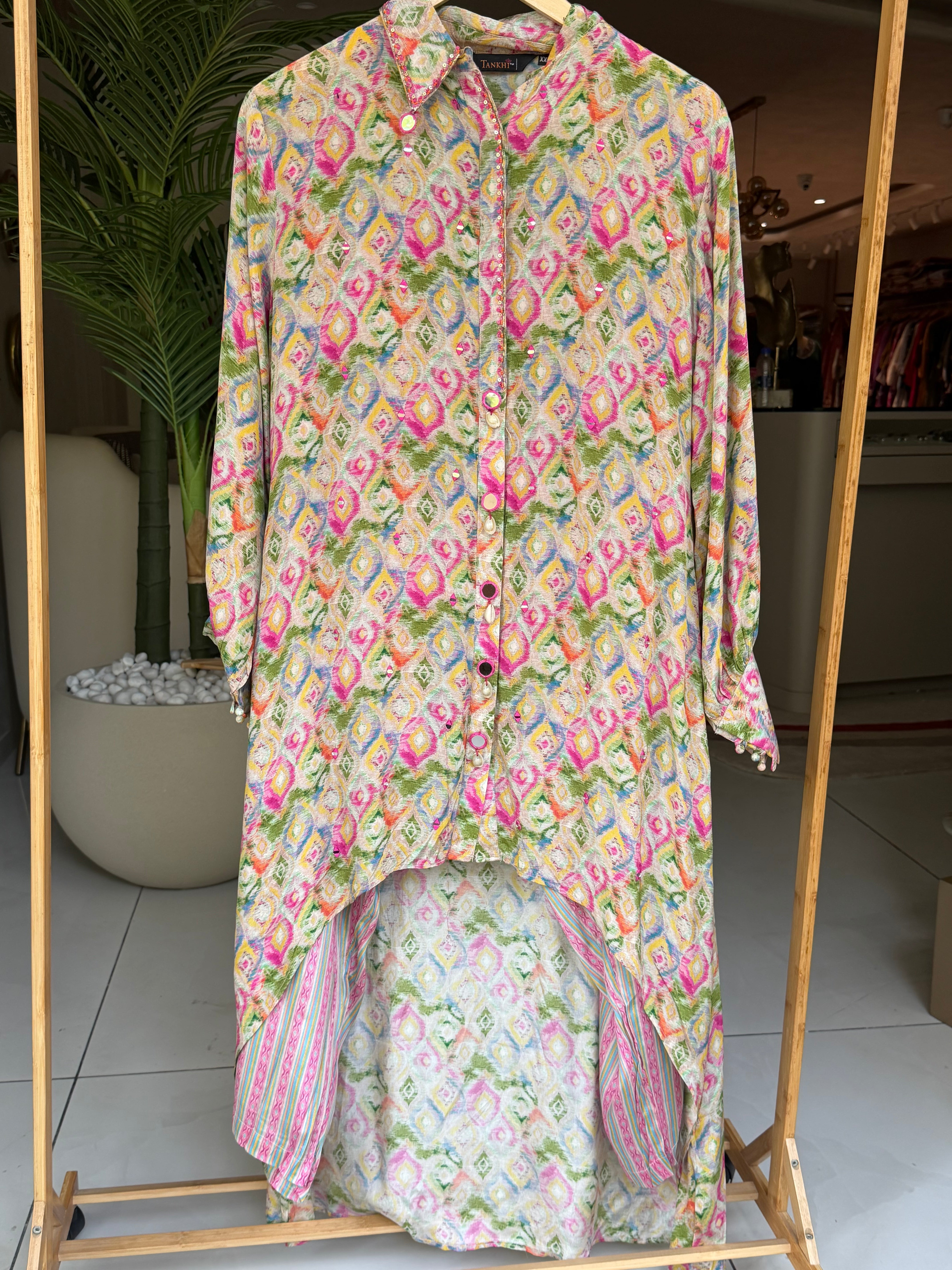 “Tannu” muslin silk coord set | KurtiSwag