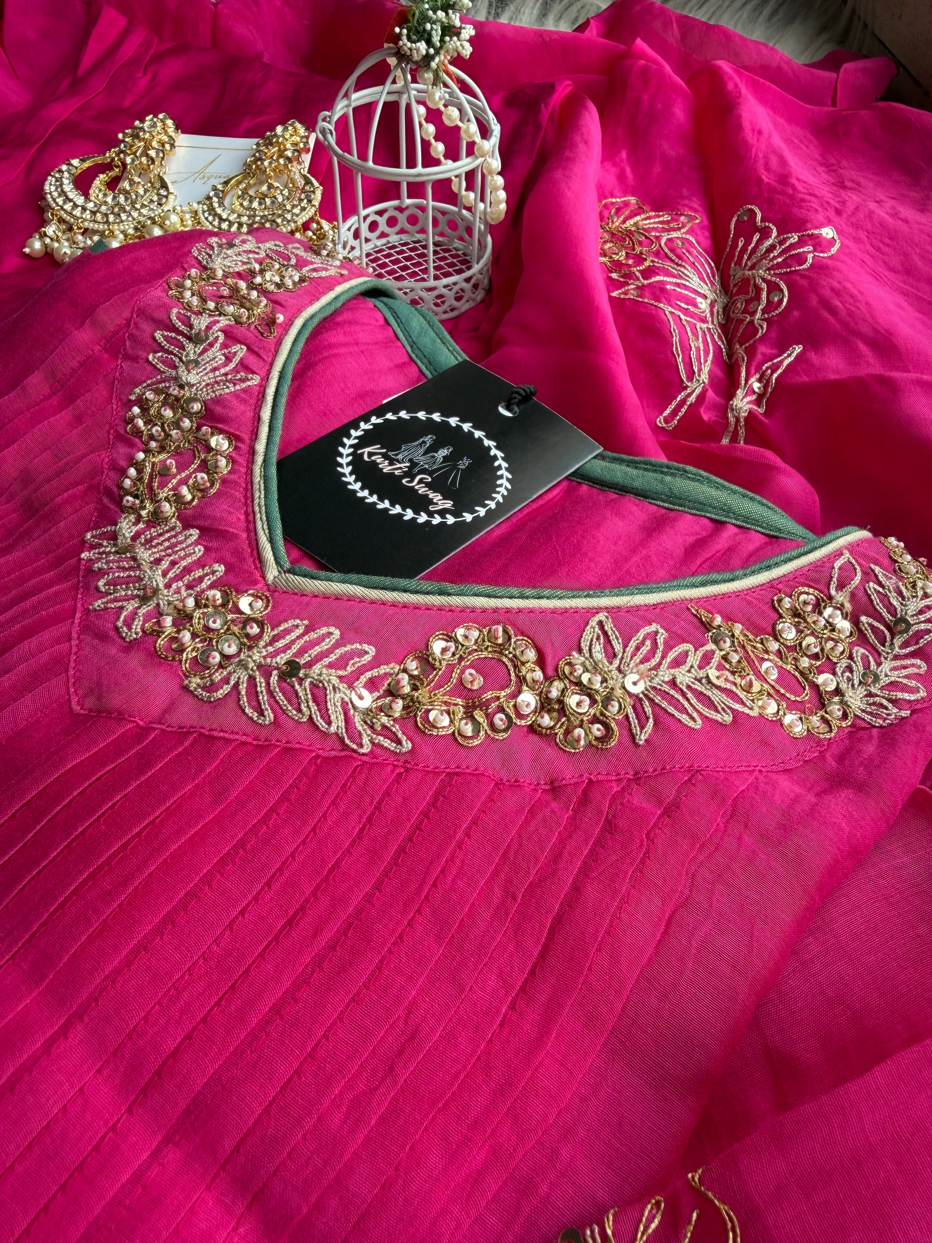 “RUHANI” Premium Mul Chanderi Festive Suit set ✨❤️ | KurtiSwag