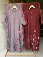 “ERICA” Mul Chanderi A Line Suit Set 💕✨ | KurtiSwag