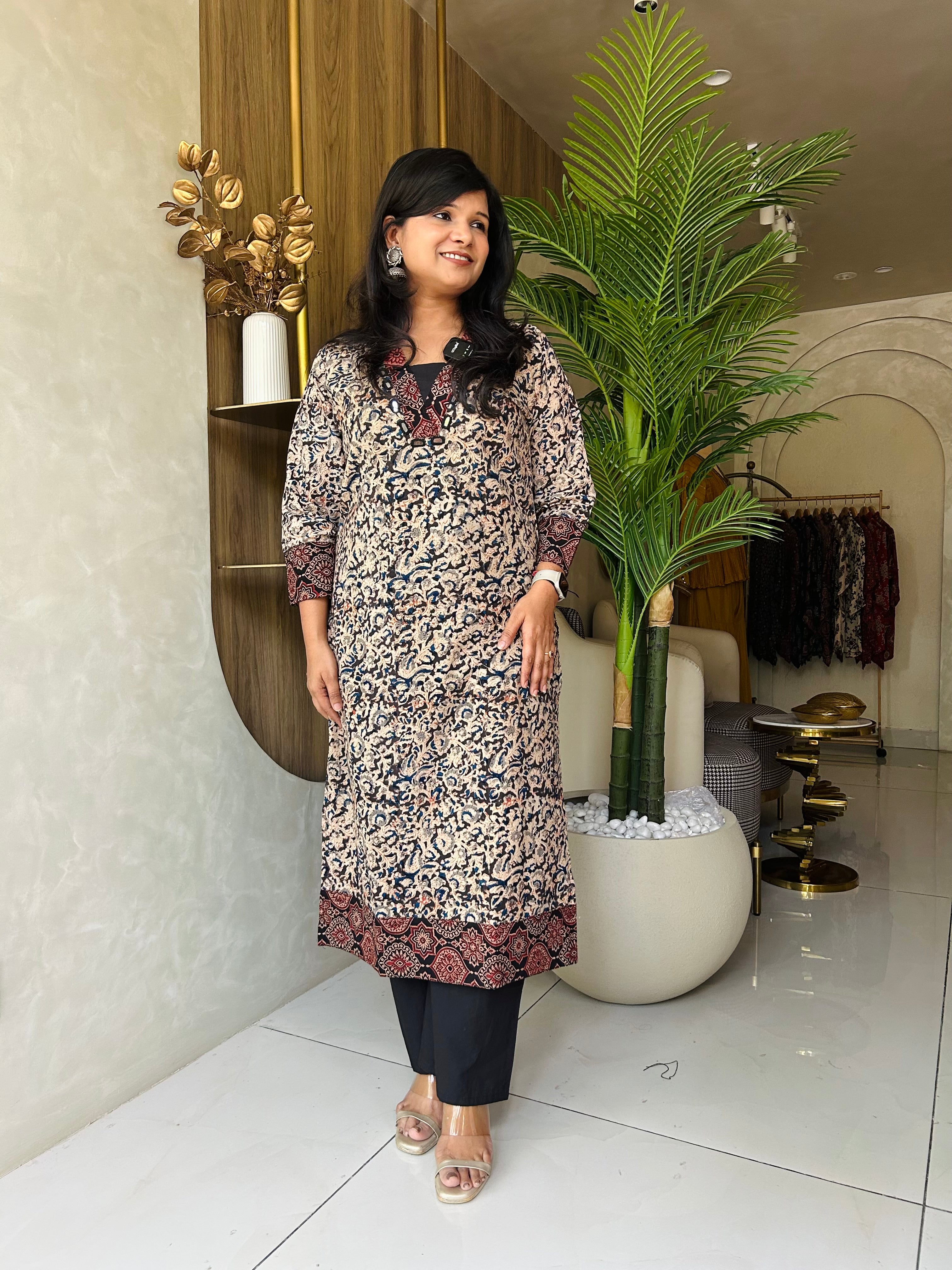 “KALAMKARI” Kurta Pant Set ✨❤️ | KurtiSwag