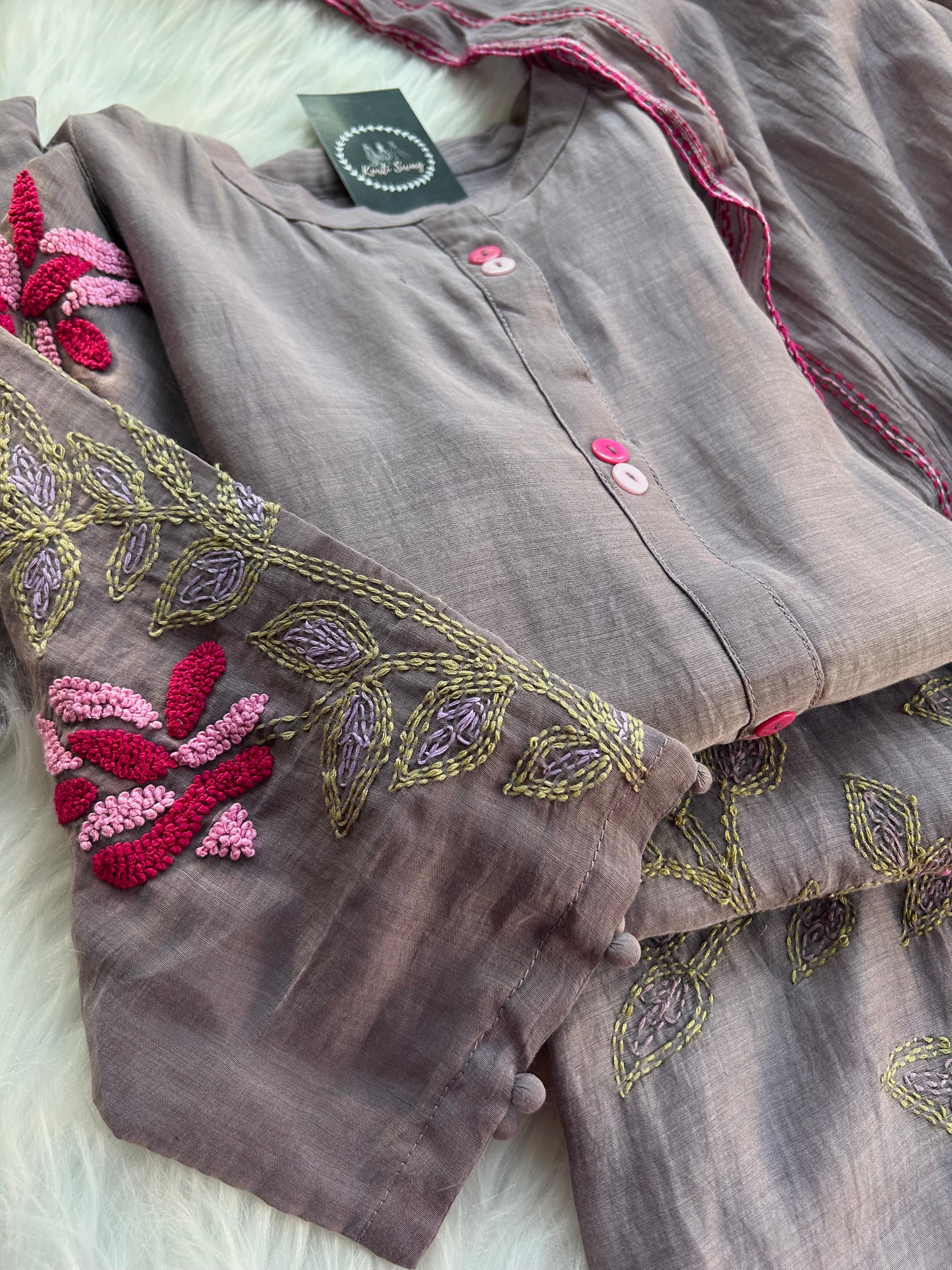 “ERICA” Mul Chanderi A Line Suit Set 💕✨ | KurtiSwag