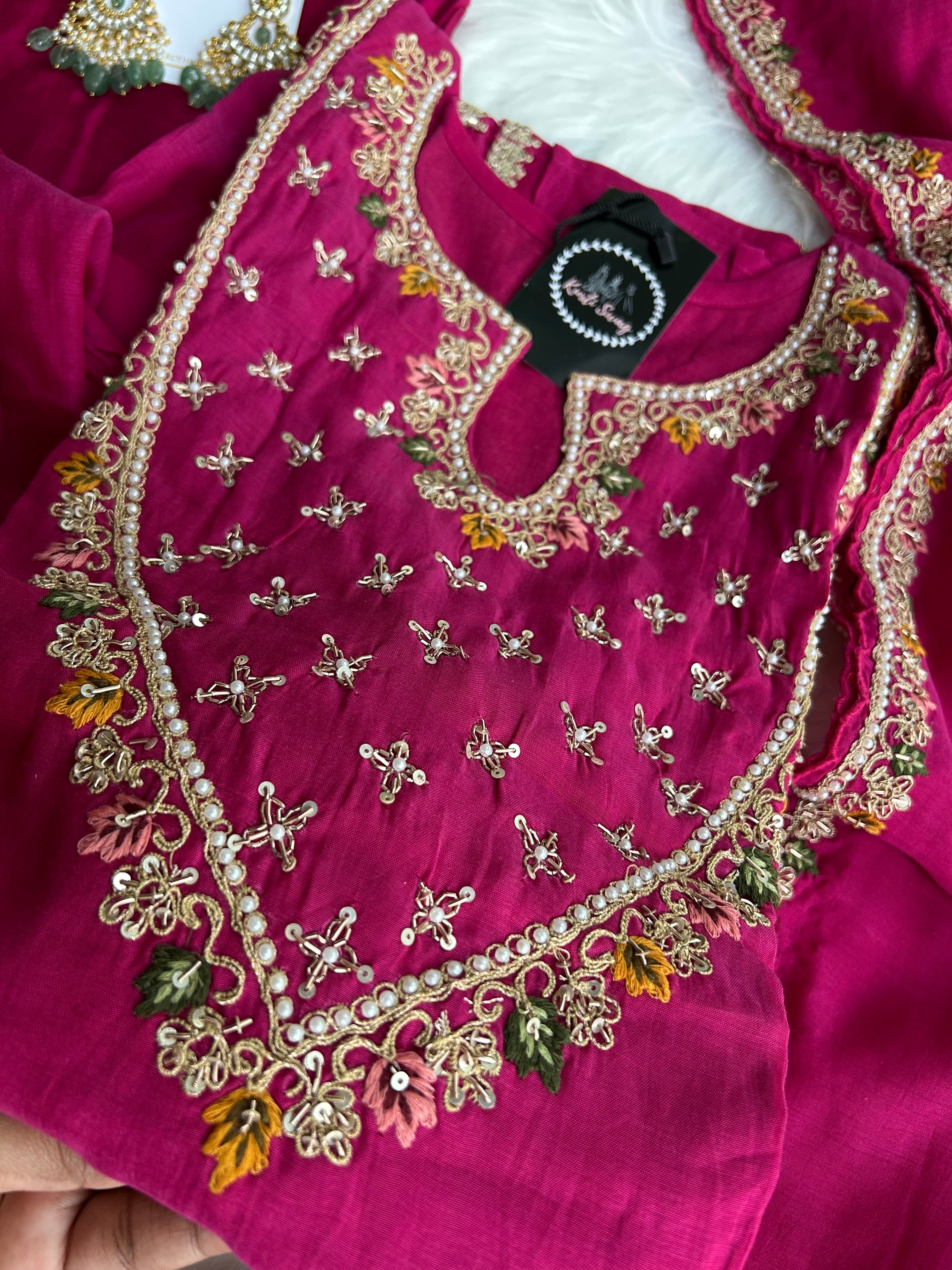 “DHAARNA” Mul Chanderi Festive Suit Set ✨💕 | KurtiSwag