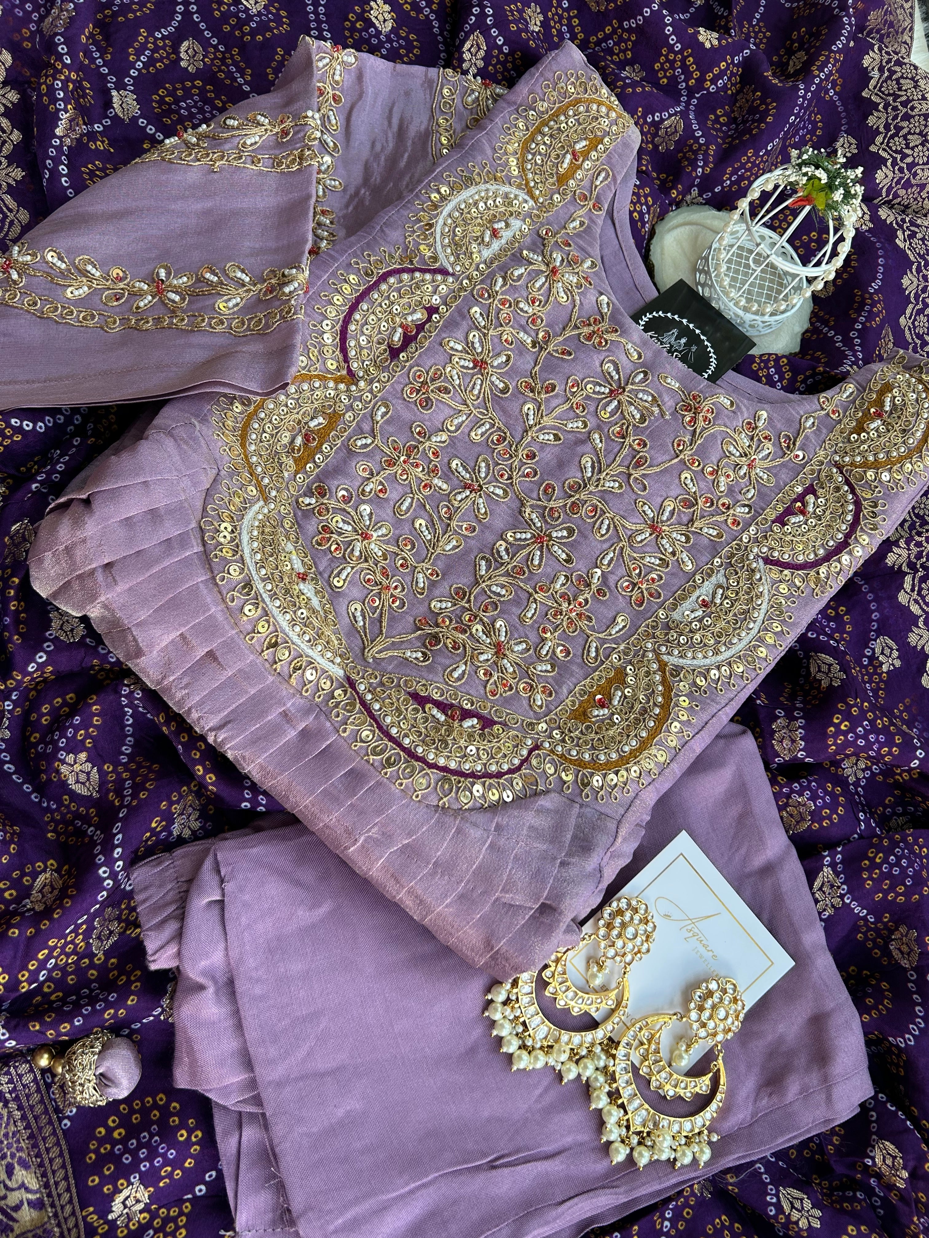 “SHAURYA” Tissue Silk Set with Bandhni dupatta ✨♥️ | KurtiSwag