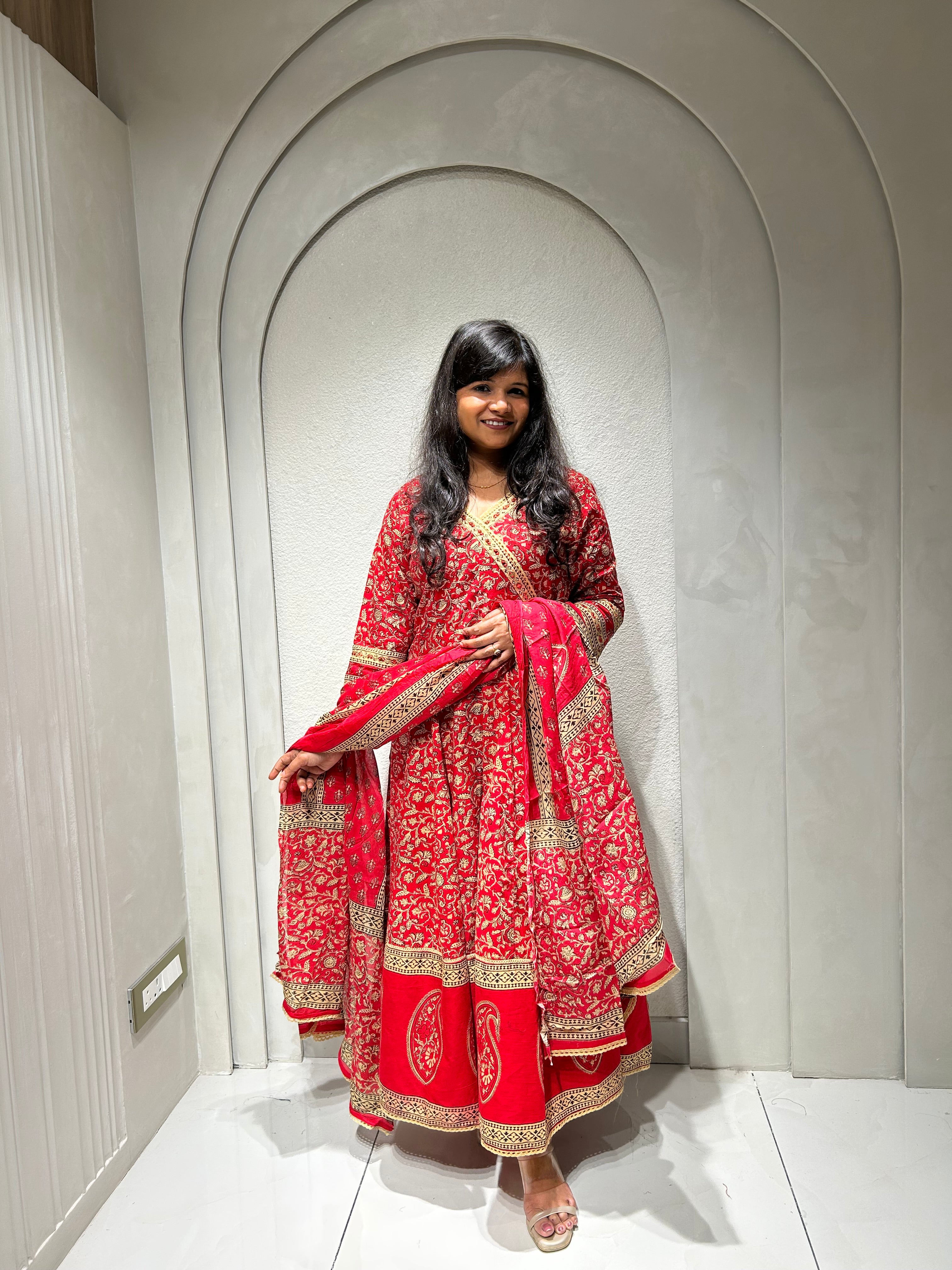 “ROZA” Pure Cotton Anarkali Everyday Wear ✨💕 | KurtiSwag