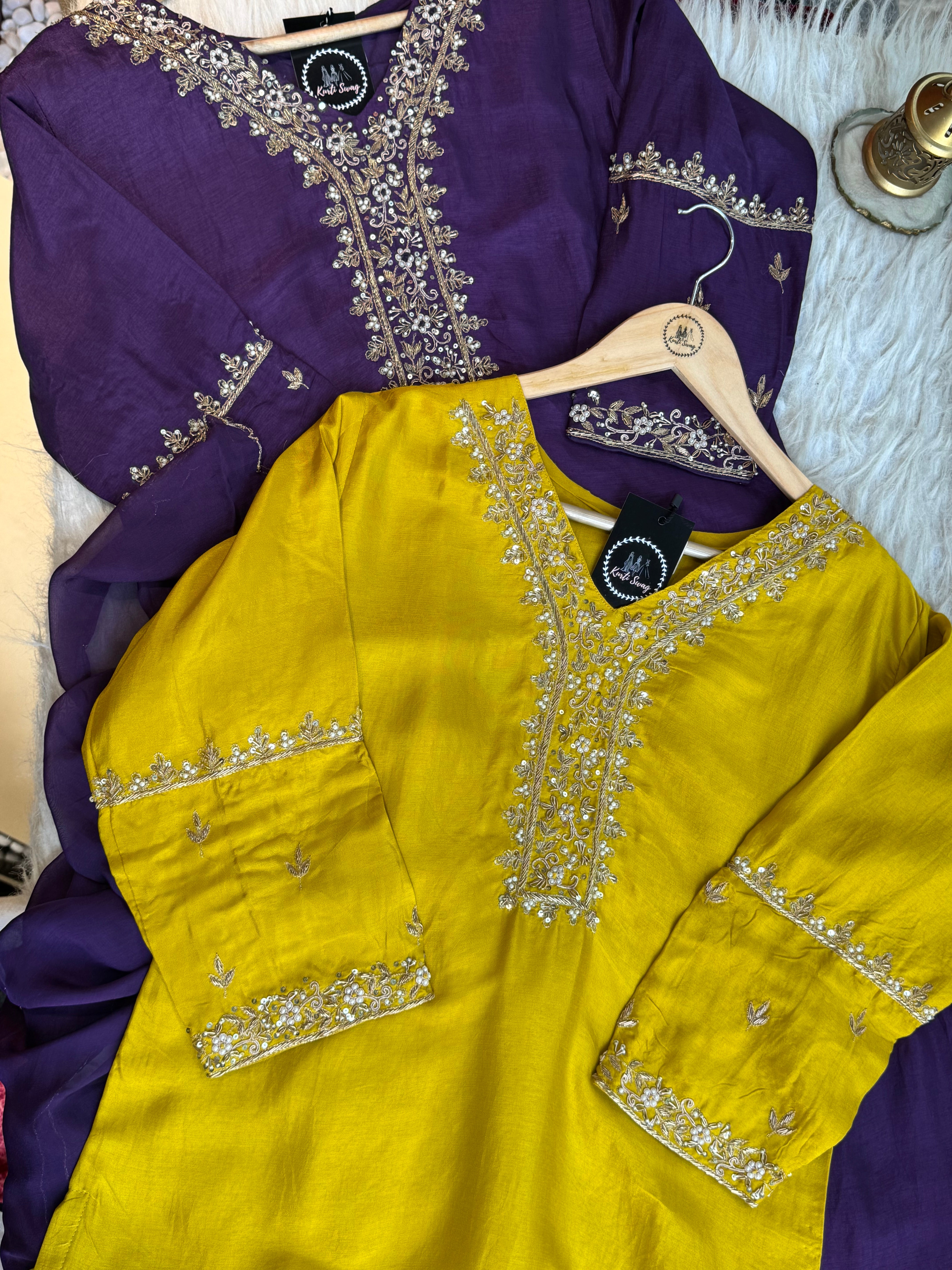 “REEMA” Dola Silk Festive Suit Set ✨💕 | KurtiSwag
