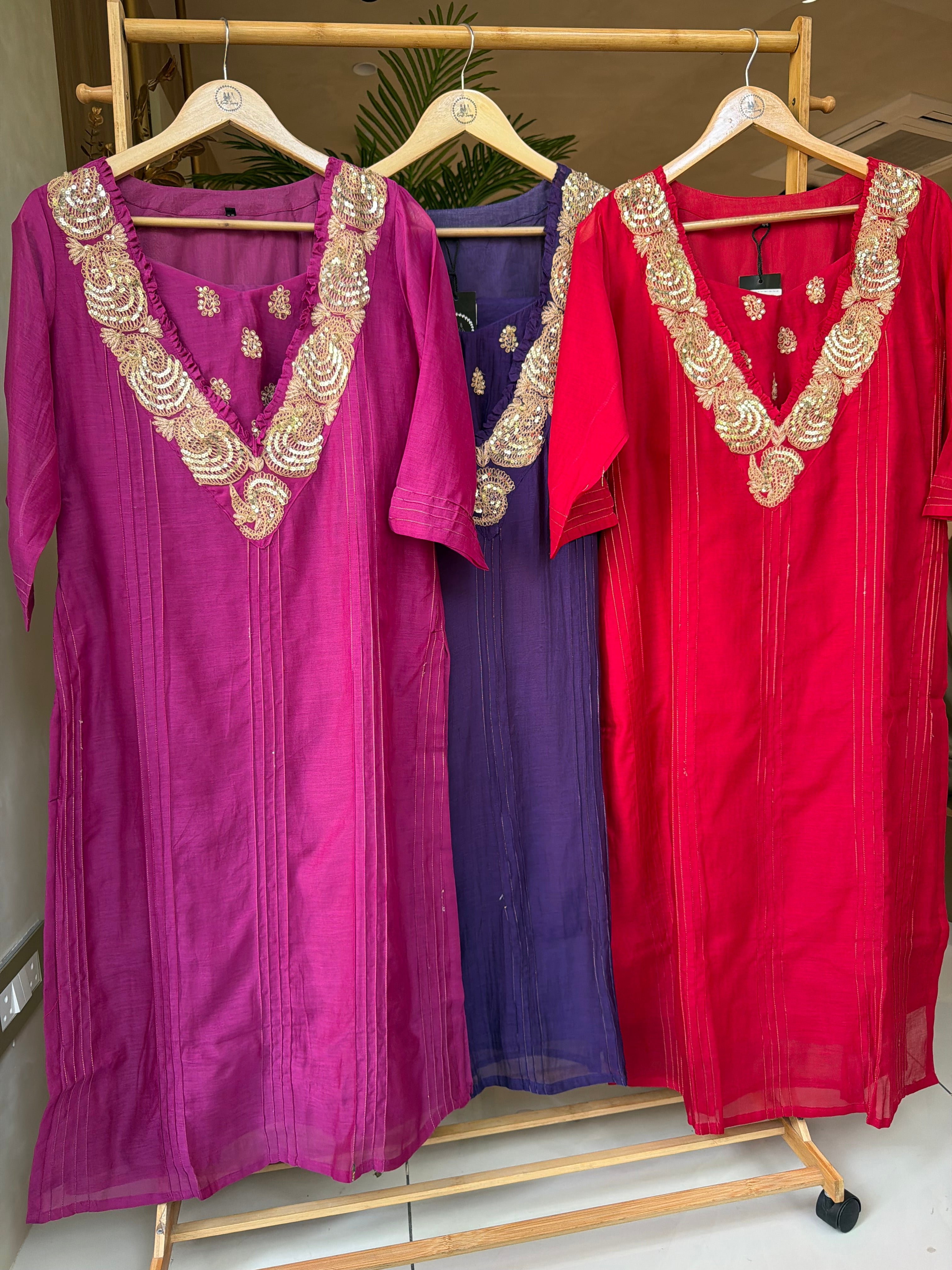 “TULSI” Designer Kurta Pant Set In Mul Chanderi ✨♥️ | KurtiSwag