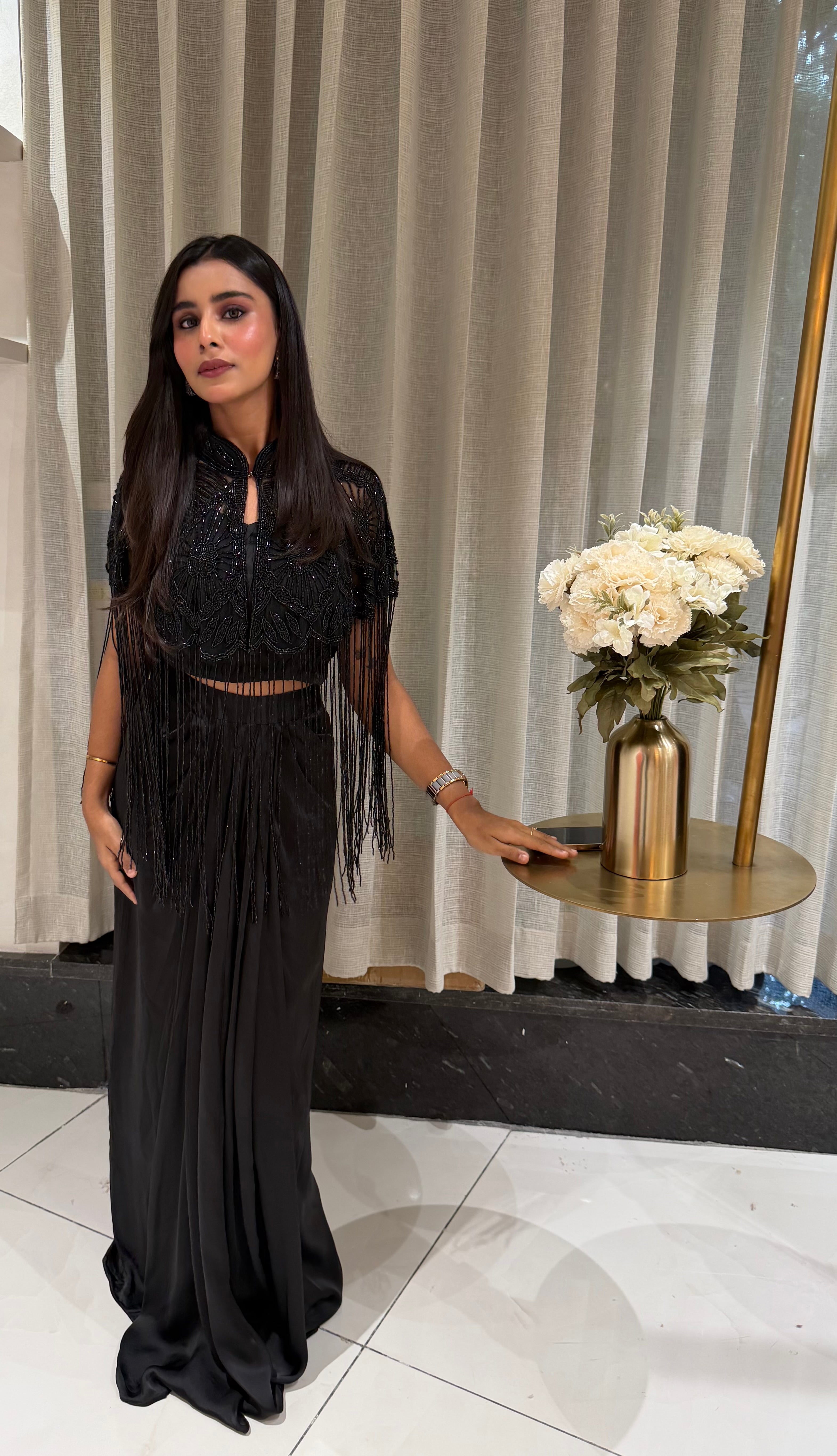 “RYSA” Black Indowestern Cocktail Outfit ✨ | KurtiSwag