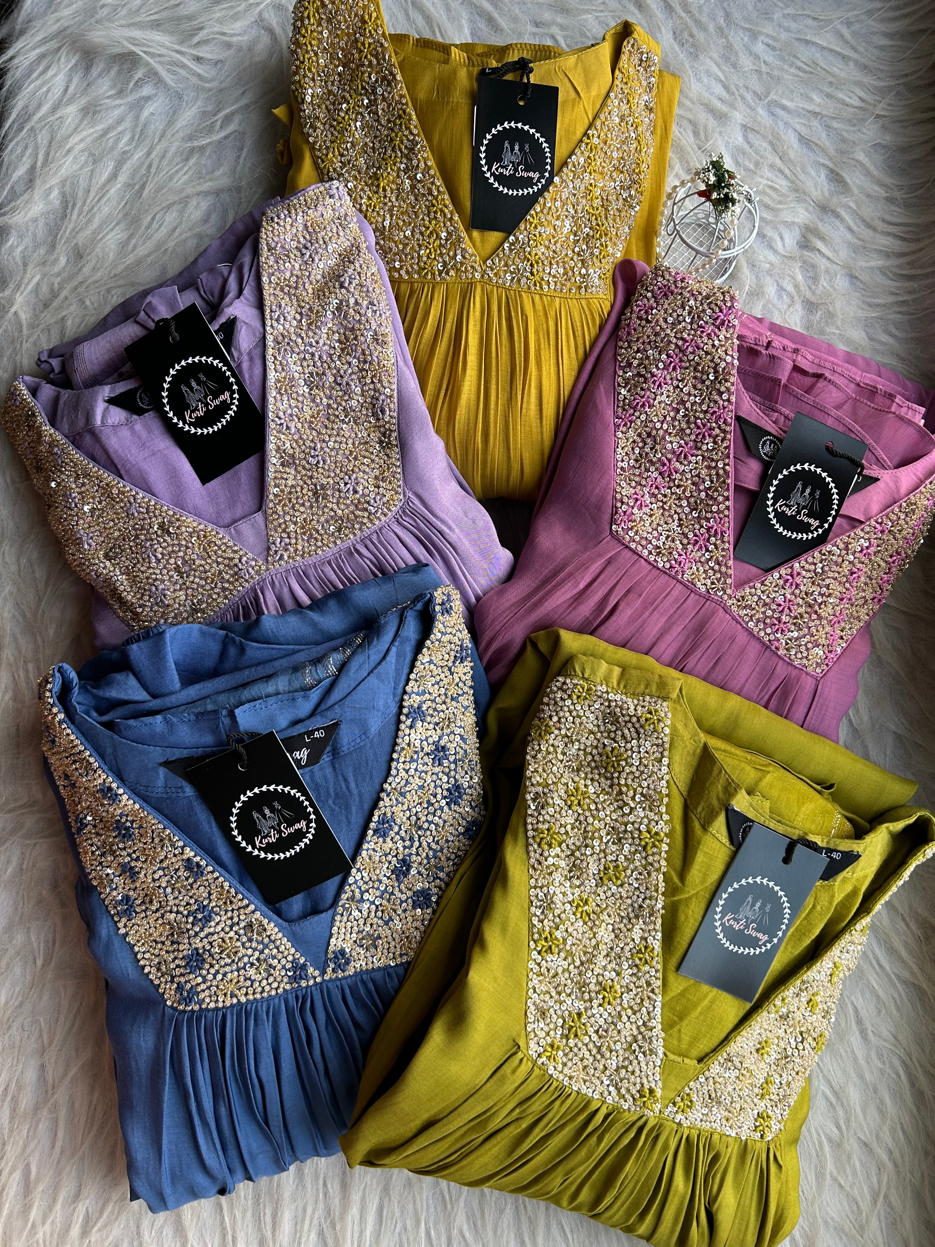“MUKTI” Premium Muslin Suit Set ✨ | KurtiSwag