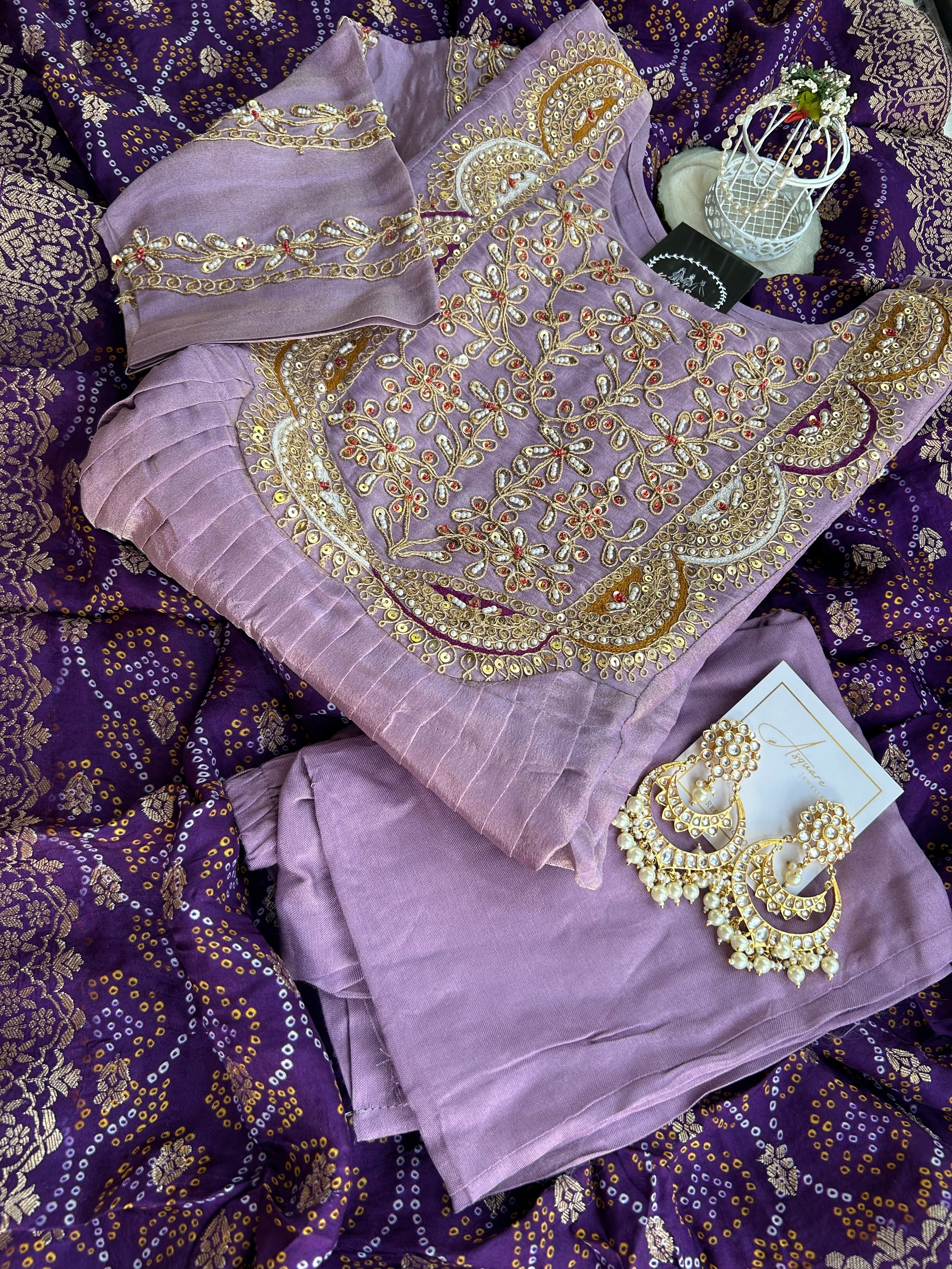 “SHAURYA” Tissue Silk Set with Bandhni dupatta ✨♥️ | KurtiSwag