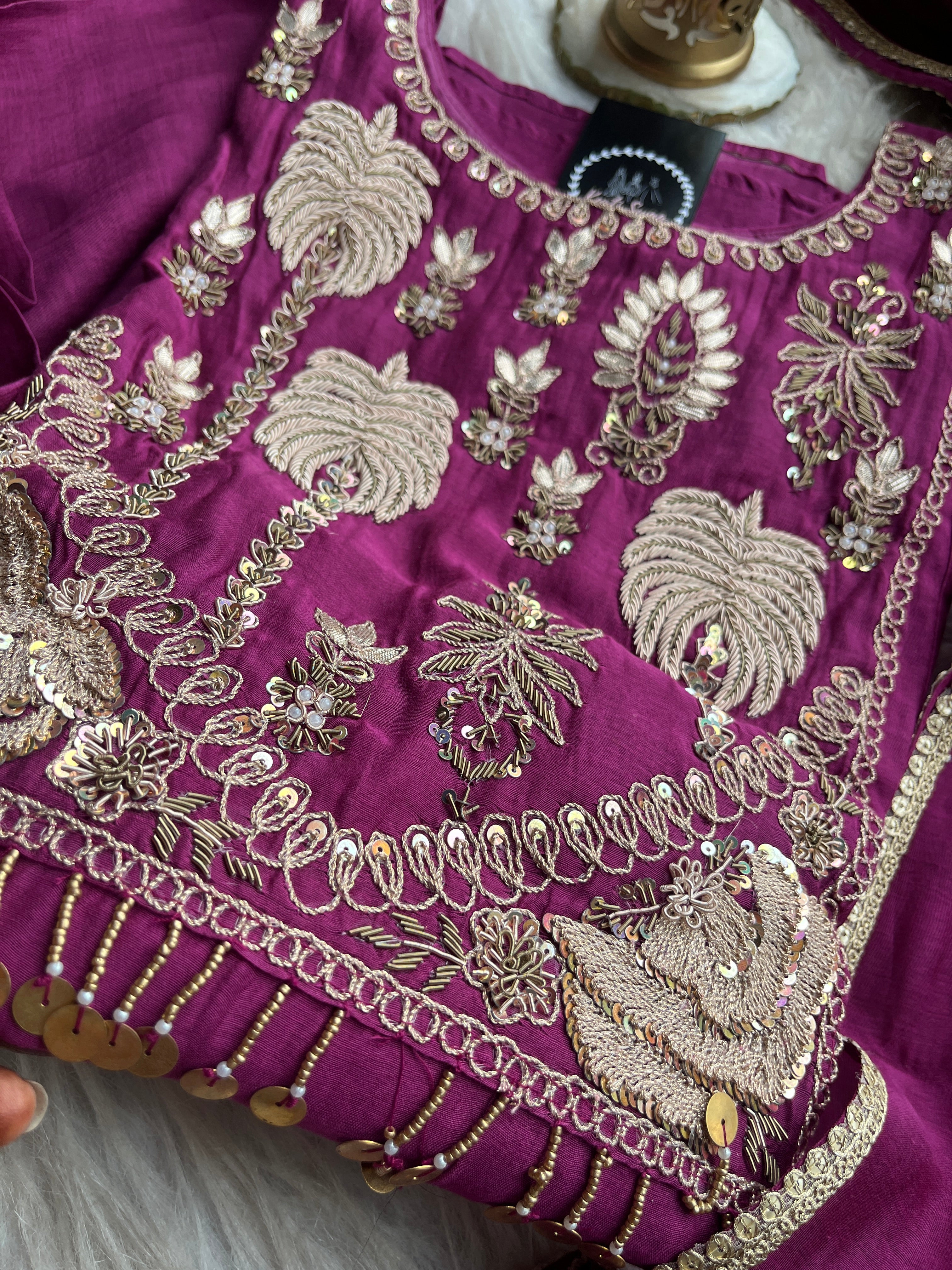 “ANURADHA” Festive Suit Set In Mul Chanderi ✨💕 | KurtiSwag