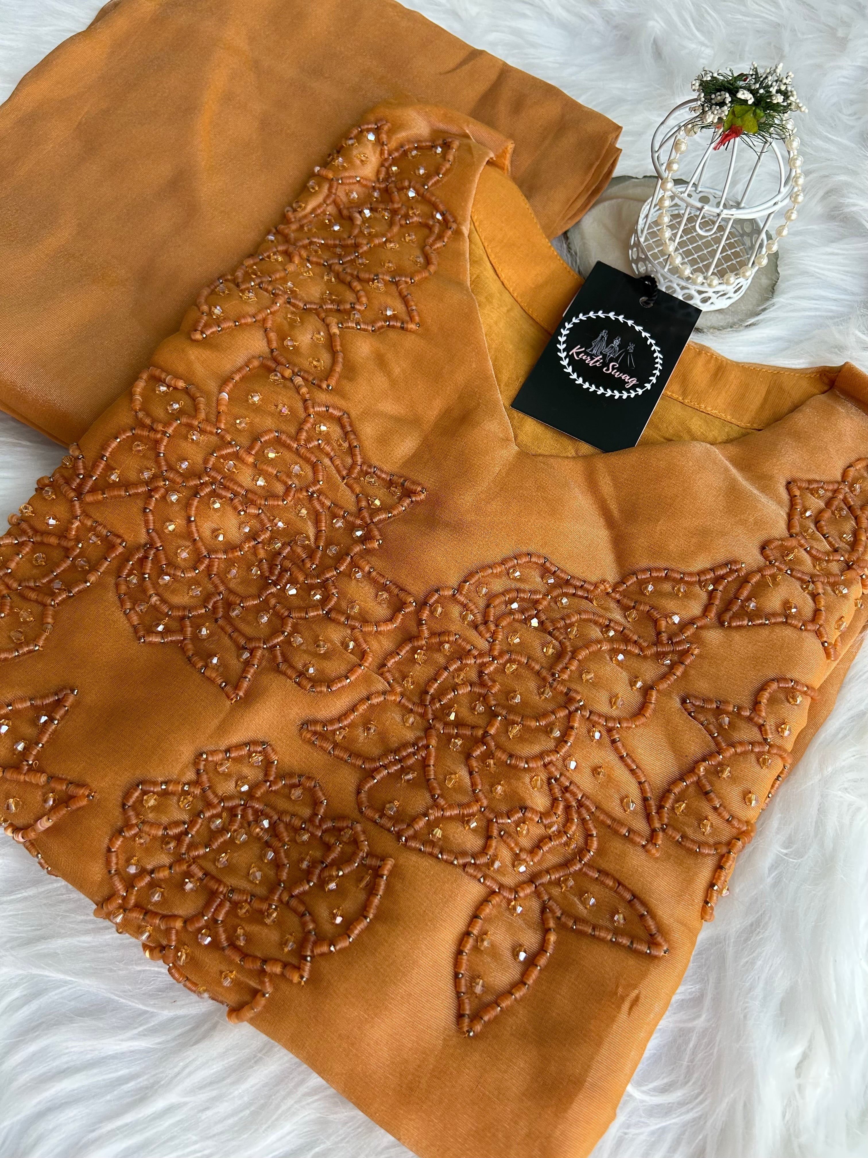 “LUMINOUS NOOR” Premium Organza Coord Set ✨♥️ | KurtiSwag
