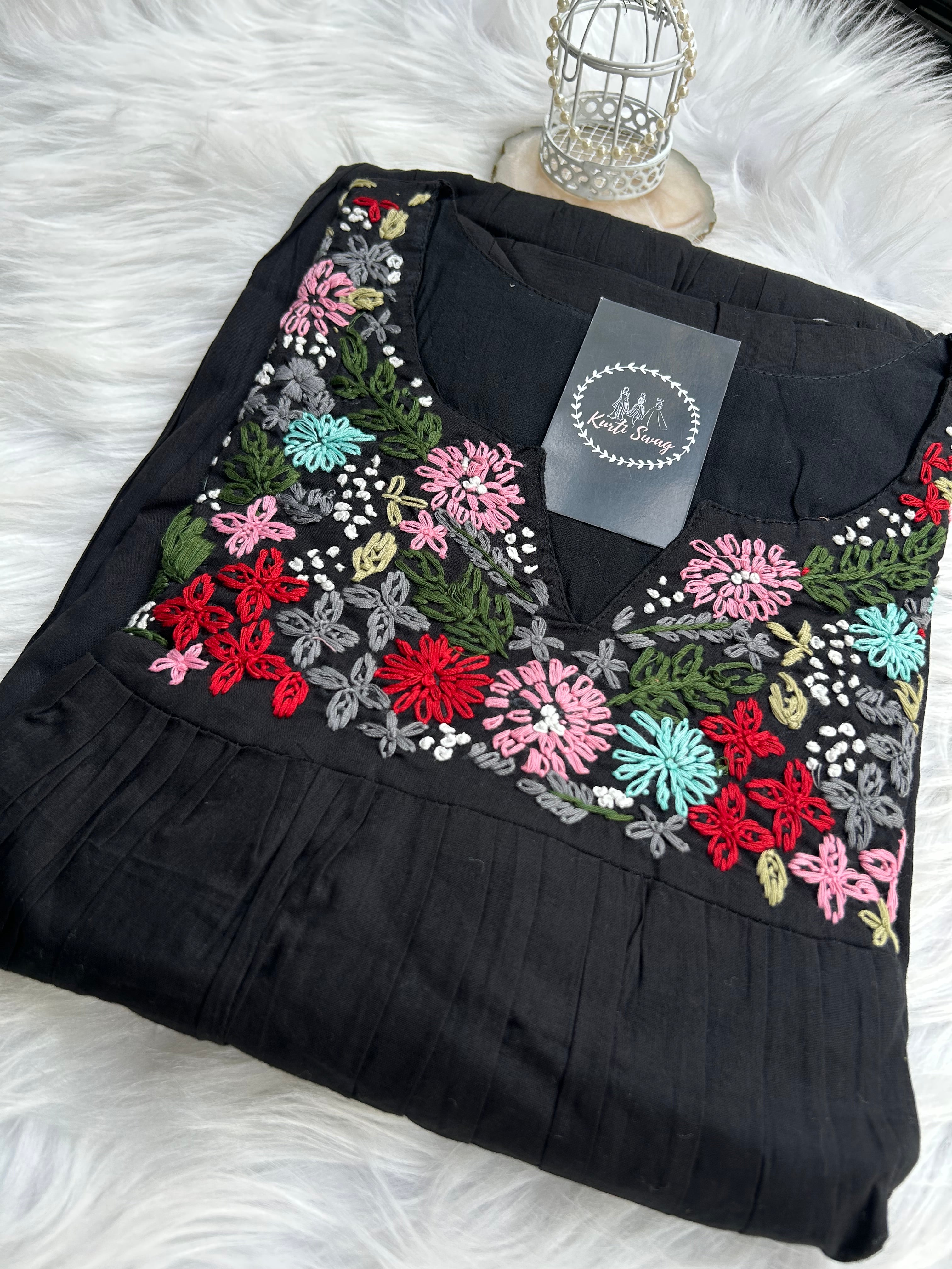 “COLOR SPLASH” Summer Mul Cotton Embroidered Tunics ✨💕 | KurtiSwag