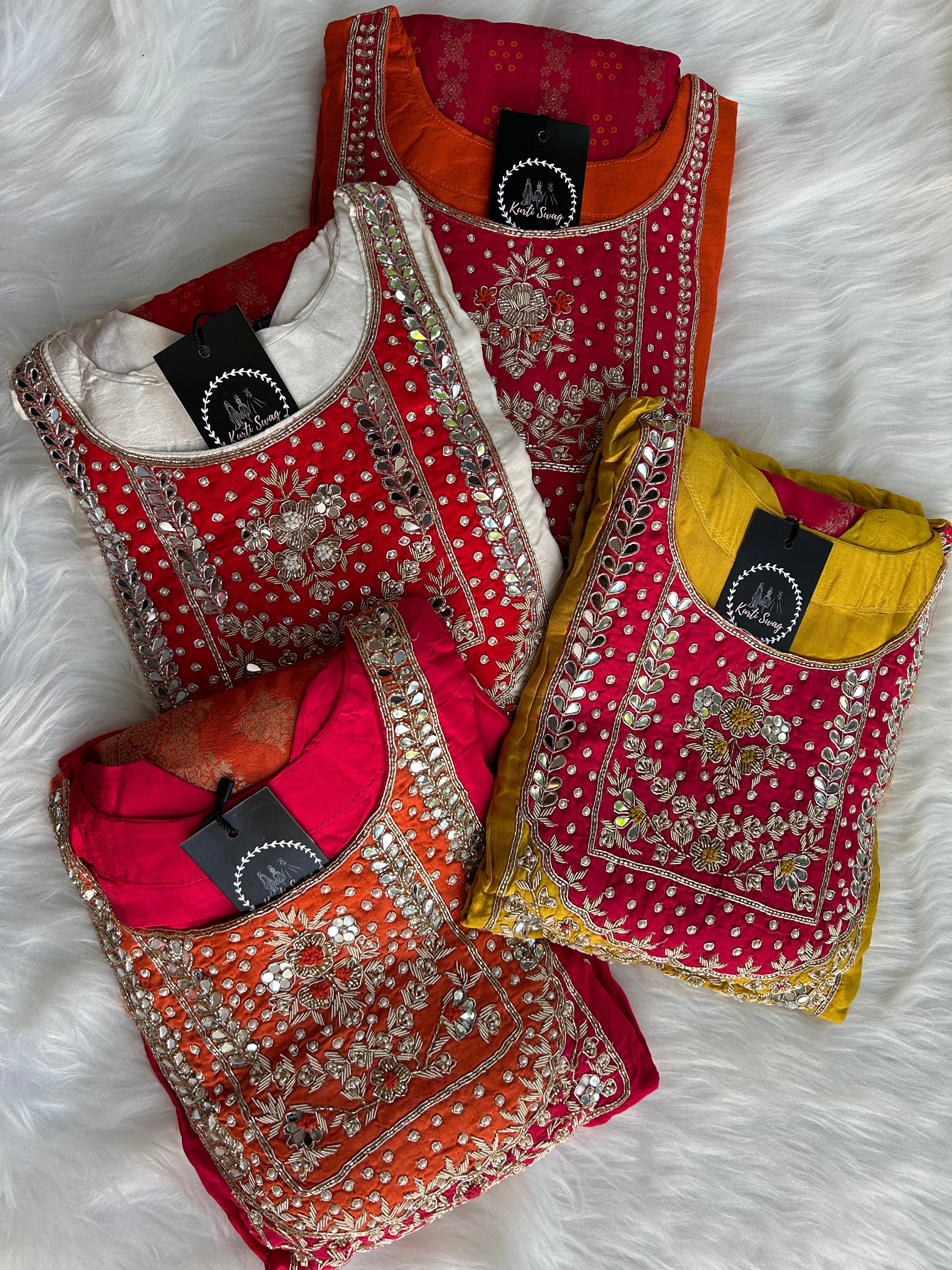 “RADHA” Festive Dola Silk Suit With Banarasi Dupatta ♥️✨ | KurtiSwag