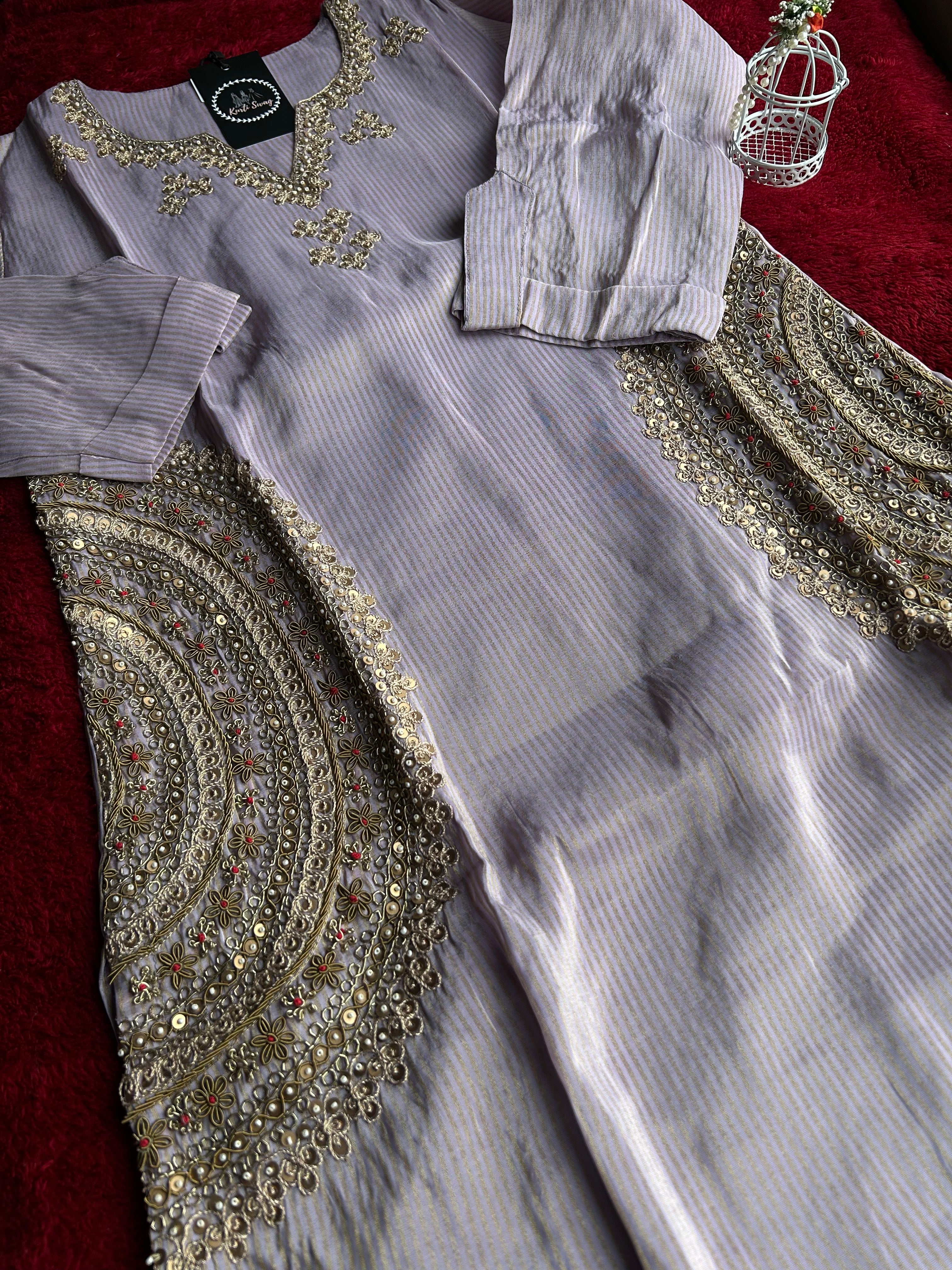 “RUSHALI” Premium Tissue Sharara Set ✨💕 | KurtiSwag
