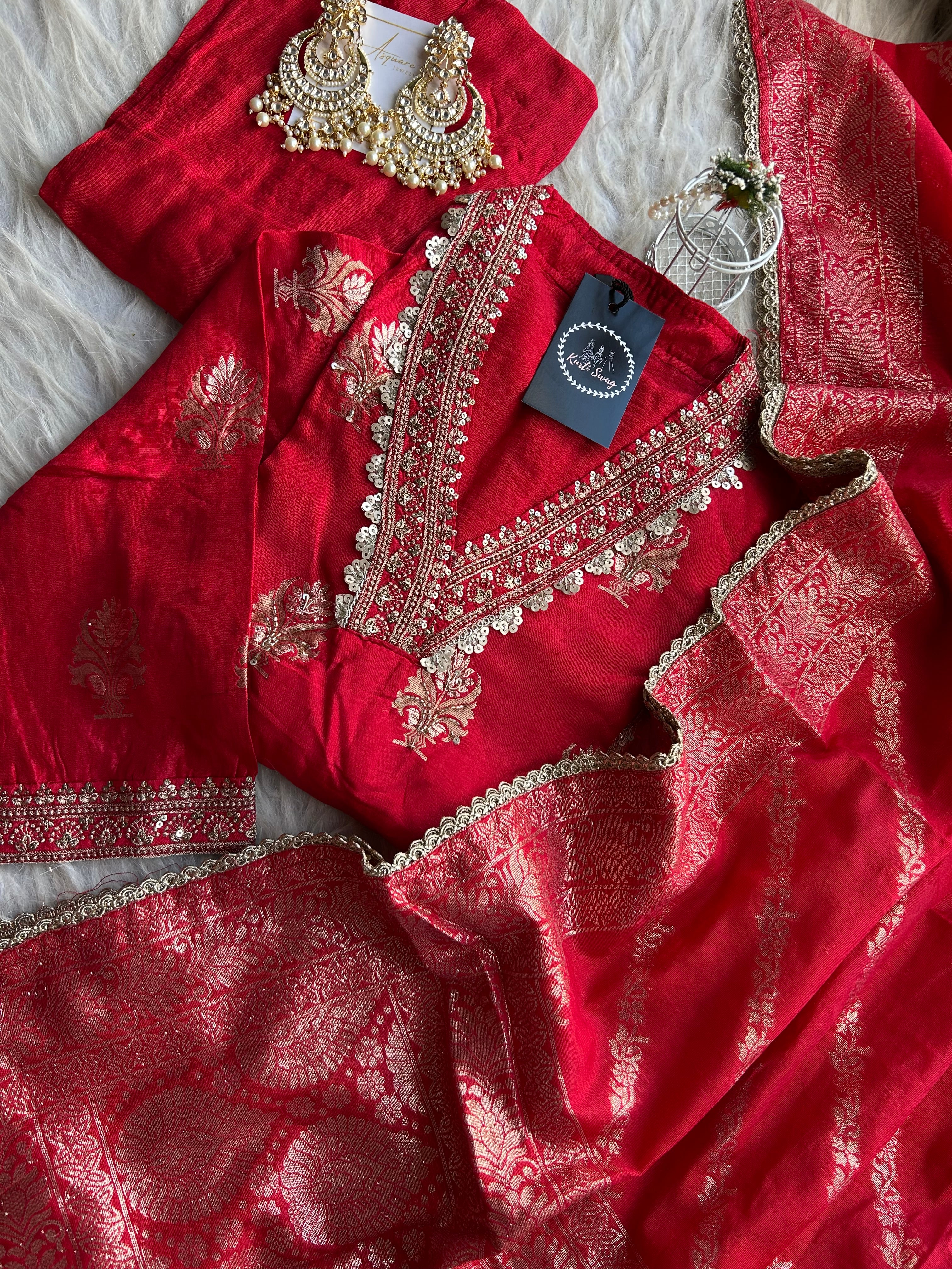 “MALLIKA” Premium Silk Festive Suit ✨♥️ | KurtiSwag