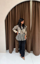 “STRIPED BEAUTY” Premium Shirts ✨💕 | KurtiSwag