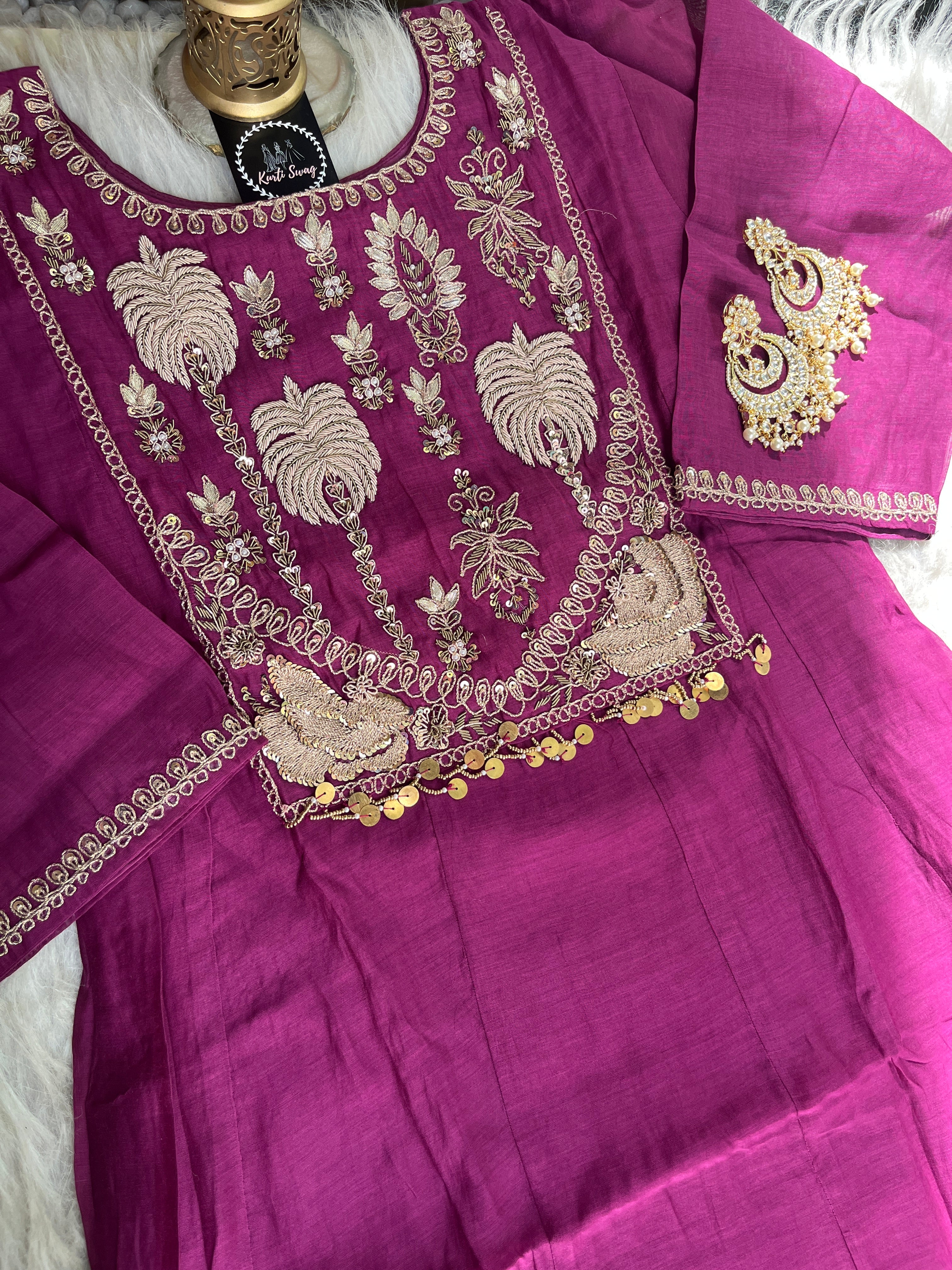 “ANURADHA” Festive Suit Set In Mul Chanderi ✨💕 | KurtiSwag