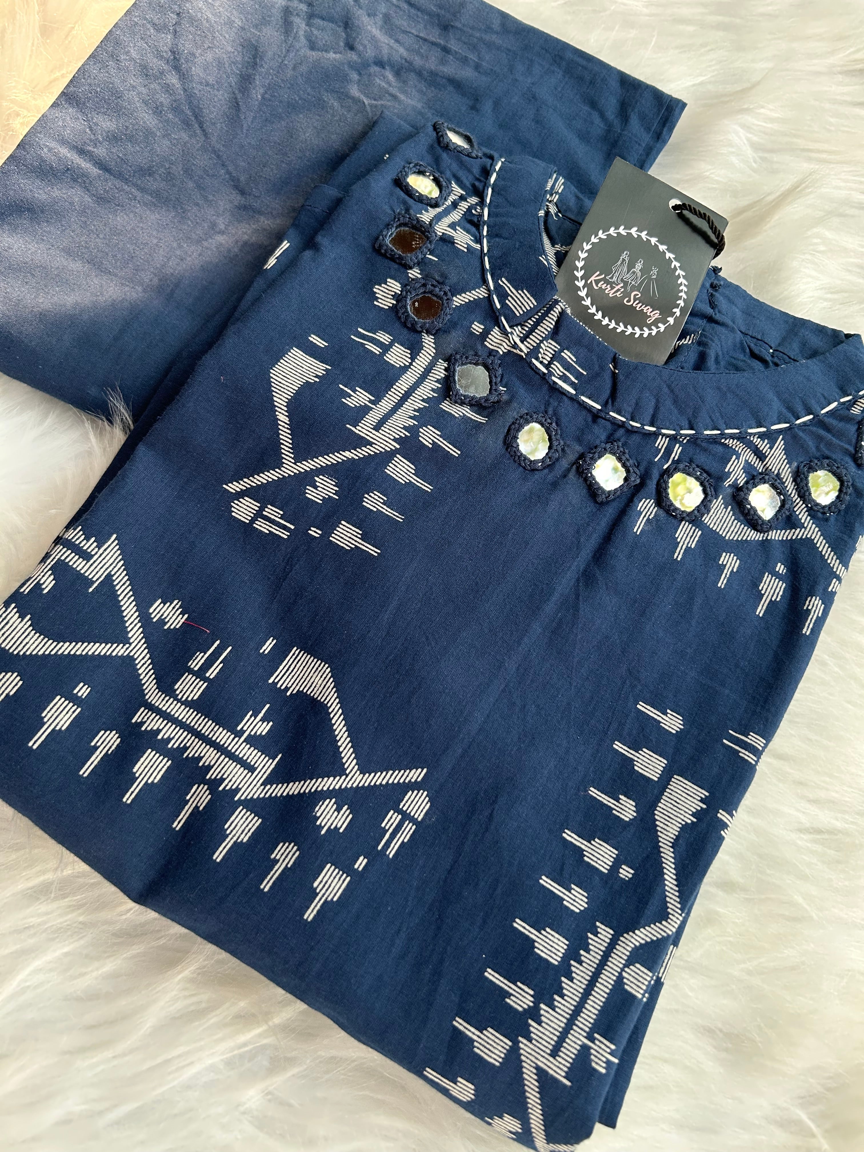 “RADHA” Premium Cotton Kurta Pant Set ✨♥️ | KurtiSwag