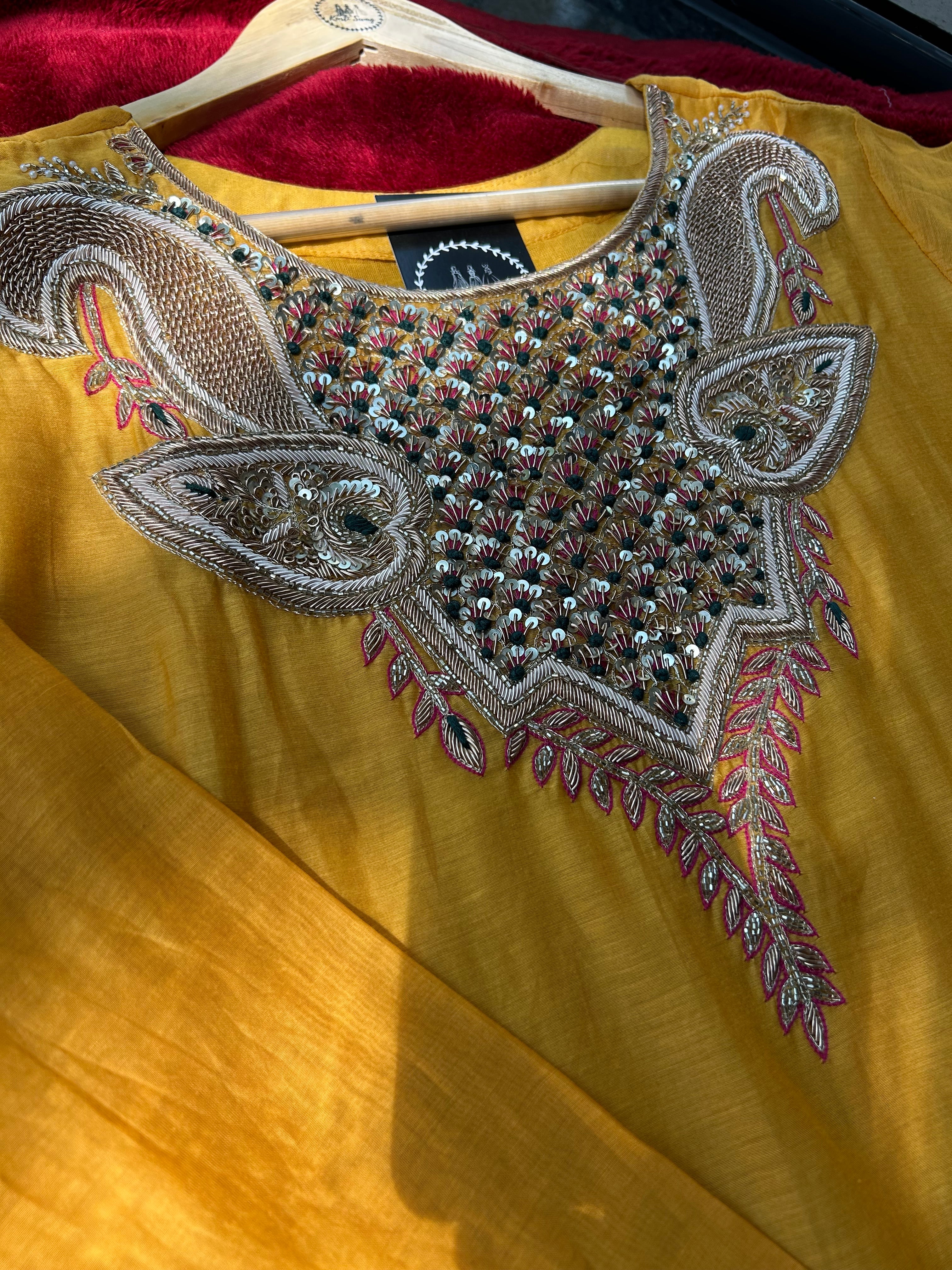 “RAAGINI” Premium Mul Chanderi Kurta Set | KurtiSwag
