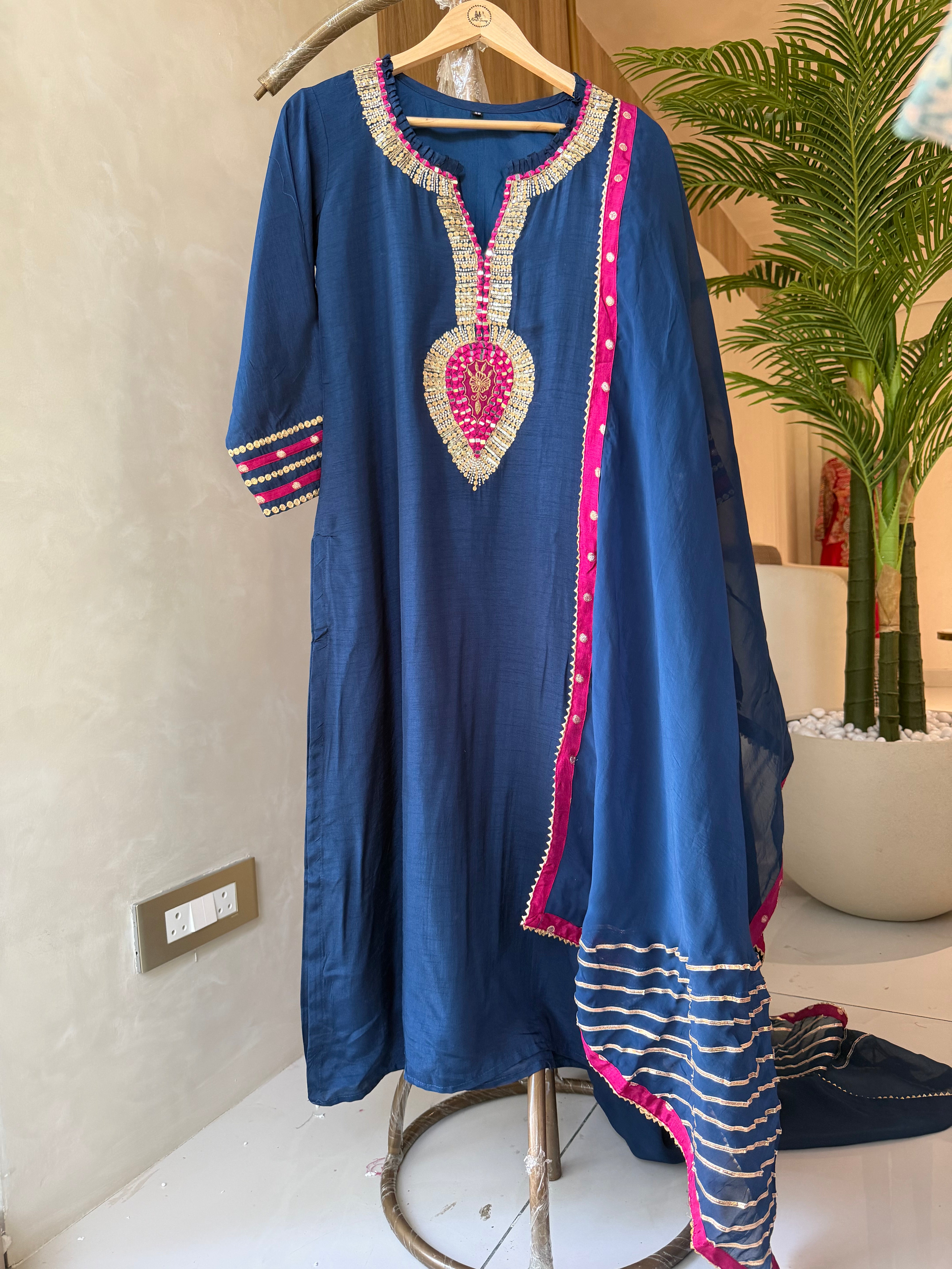 “NEELKAMAL” Premium Dola Silk Handwork Suit Suit ✨💕 | KurtiSwag