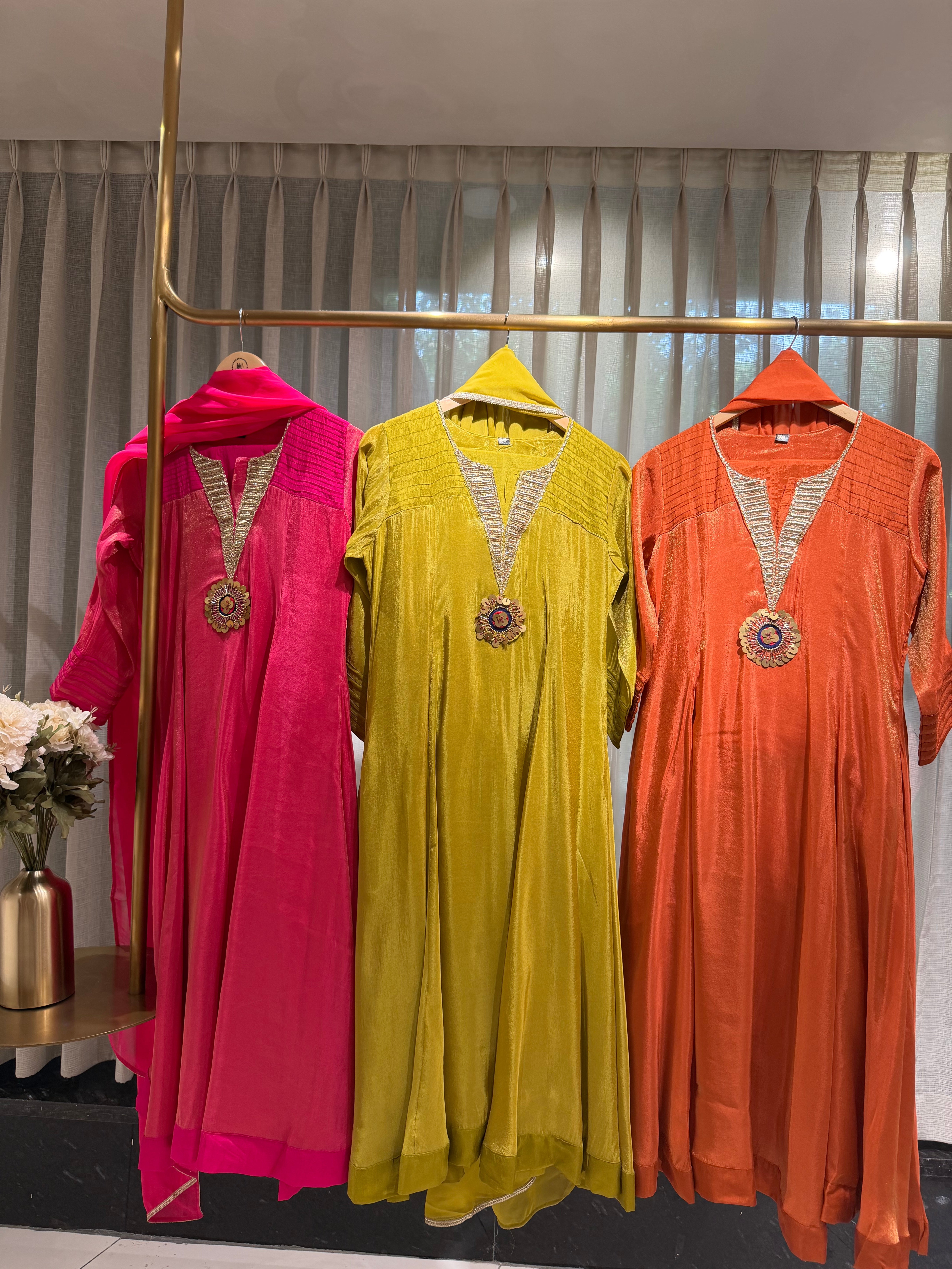 “REHMAT” Premium Crush Tissue Anarkali Set ✨💕 | KurtiSwag