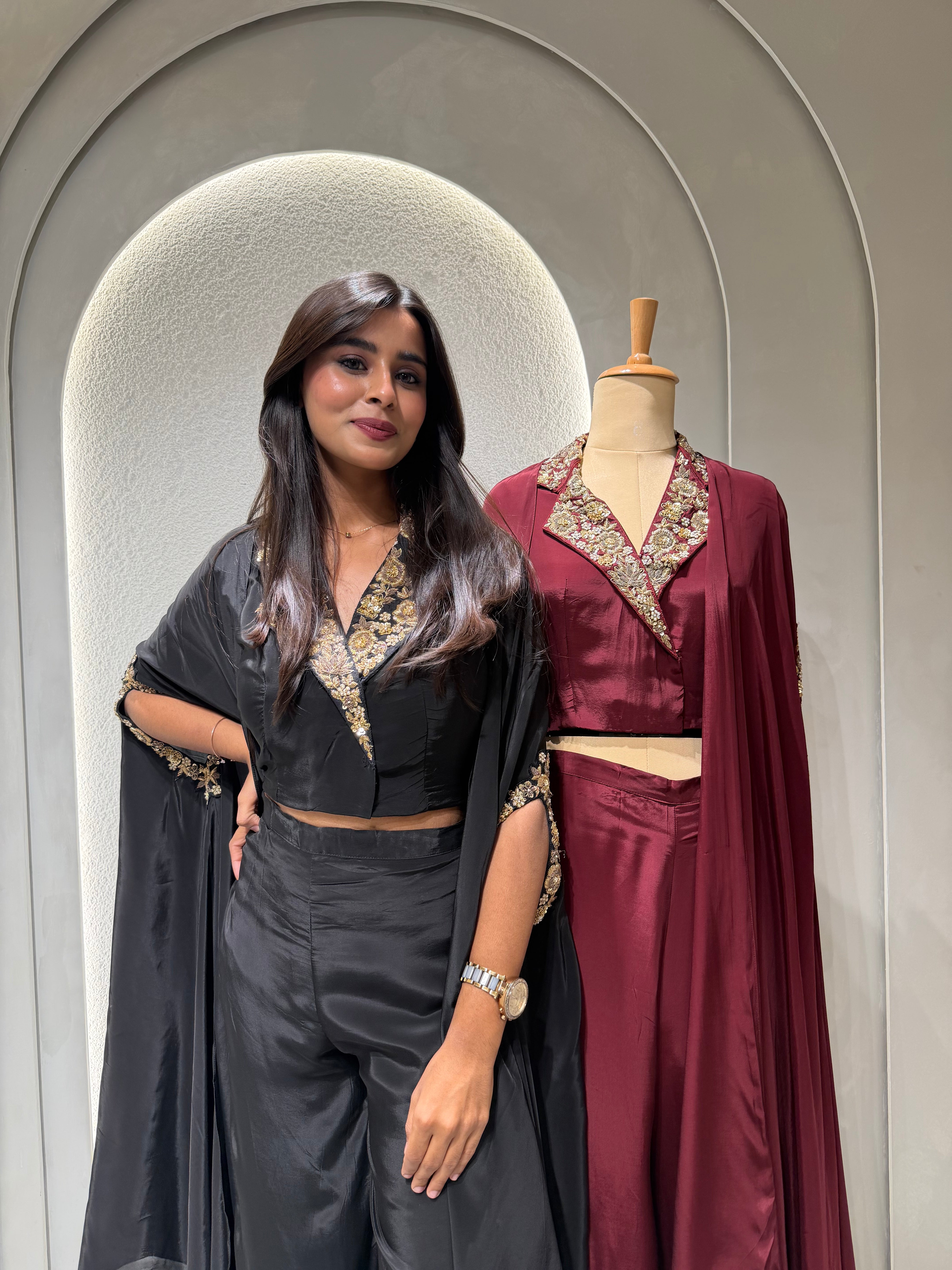 “RIWAYAT” Zardosi Embellished Jacket Indowestern Edit ✨♥️ | KurtiSwag