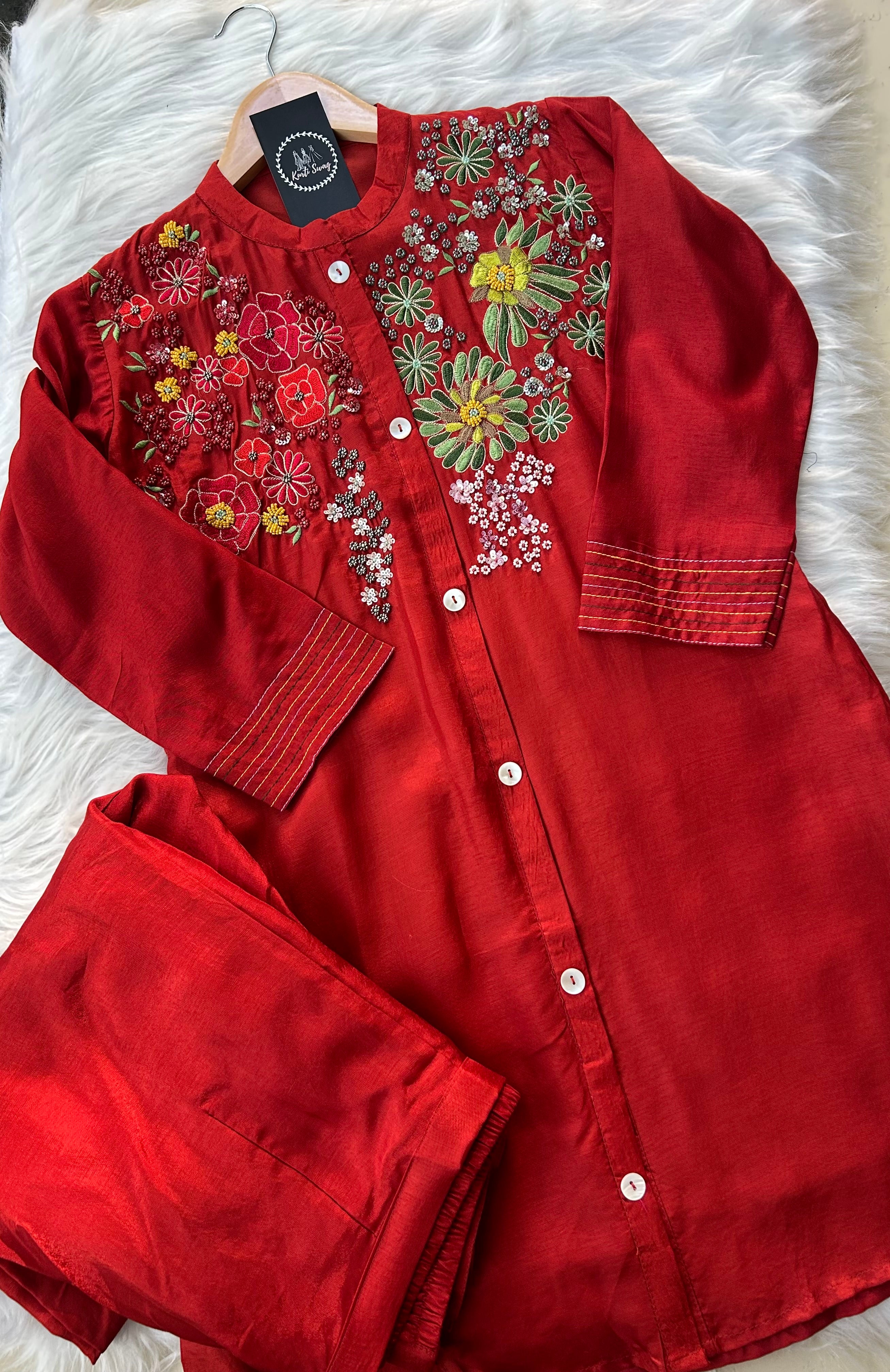 “SUNEHRI” Mul Chanderi Coord Set✨❤️ | KurtiSwag