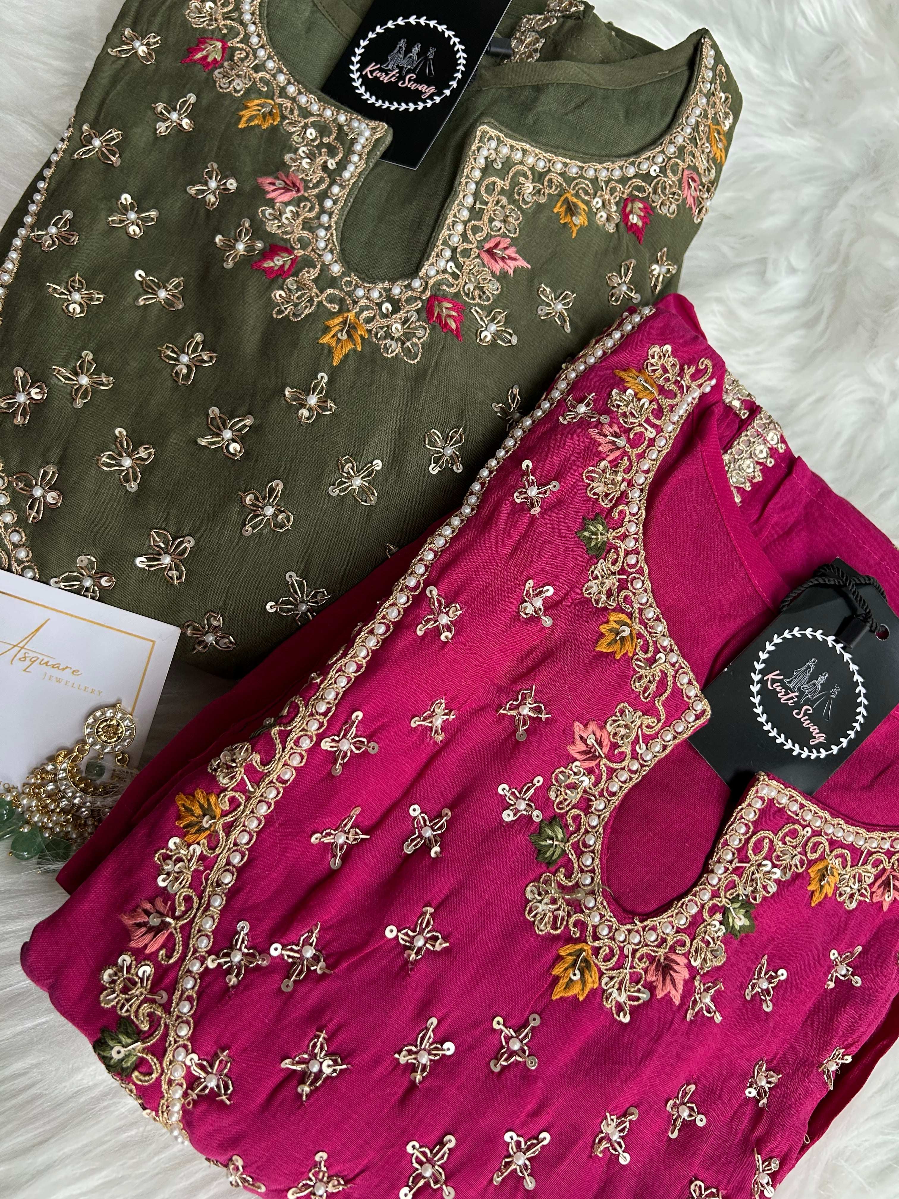 “DHAARNA” Mul Chanderi Festive Suit Set ✨💕 | KurtiSwag