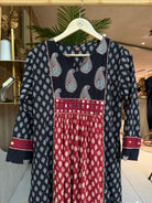 “AJRAKH MIRROR” Cotton Dress 👗 | KurtiSwag