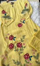 “BLOSSOM” Mul Chanderi A Line Kurta Pant Set ✨ | KurtiSwag
