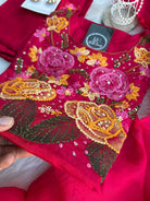 “RANGEELA” Dola Silk French Knot Embroidered Suit Set ✨💕 | KurtiSwag