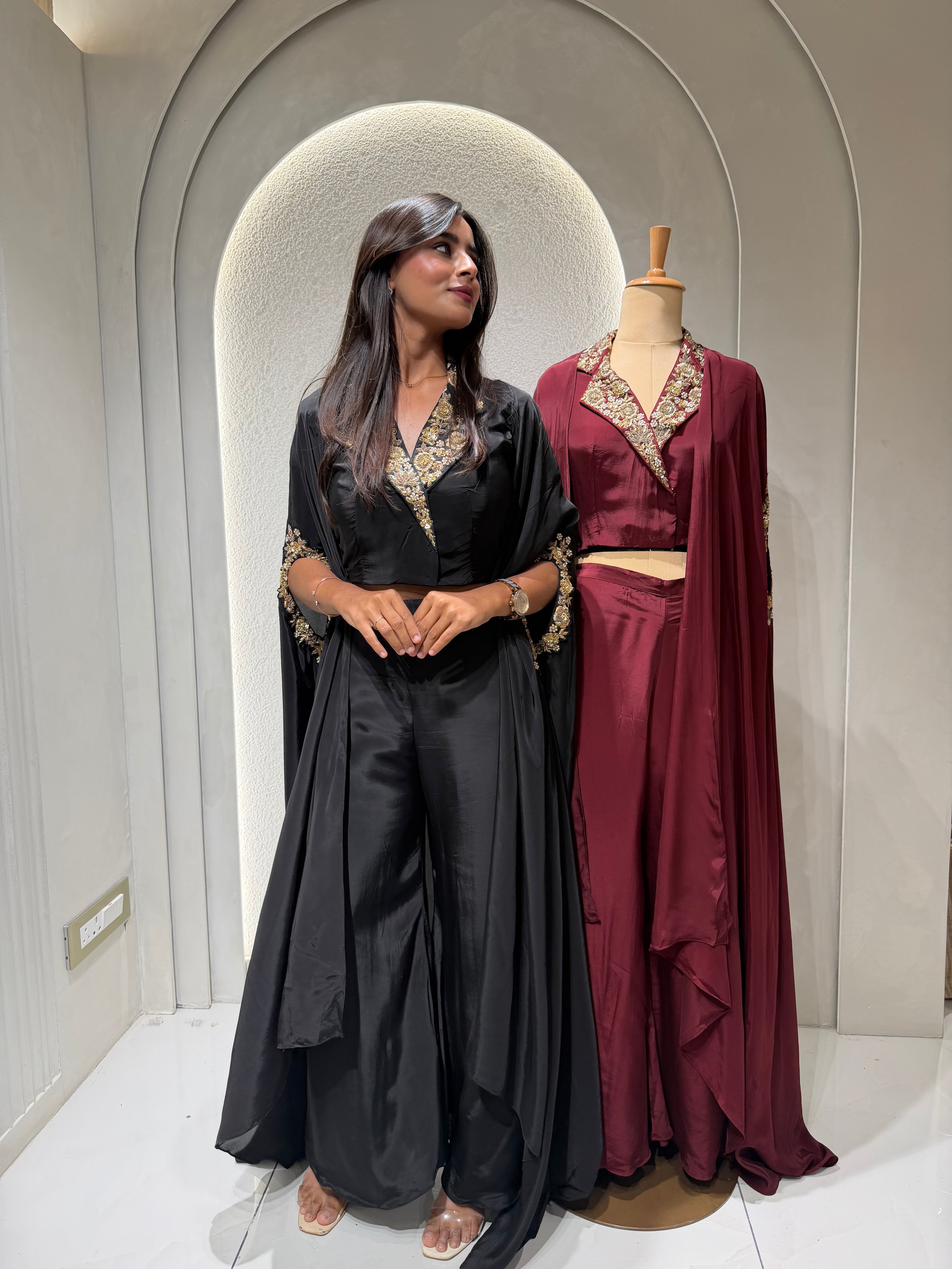 “RIWAYAT” Zardosi Embellished Jacket Indowestern Edit ✨♥️ | KurtiSwag