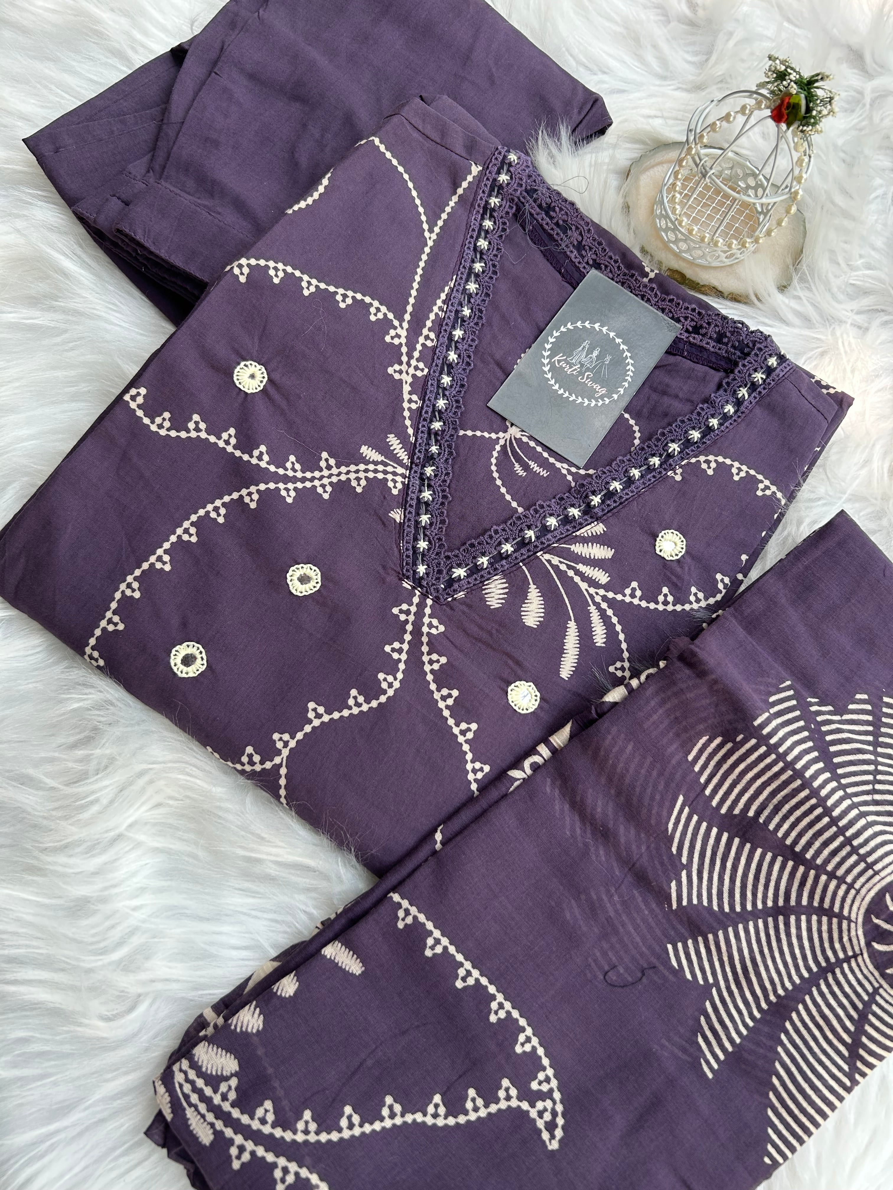 “NAZAKAT EDIT” Pure Cotton Suit Set ✨💕 | KurtiSwag