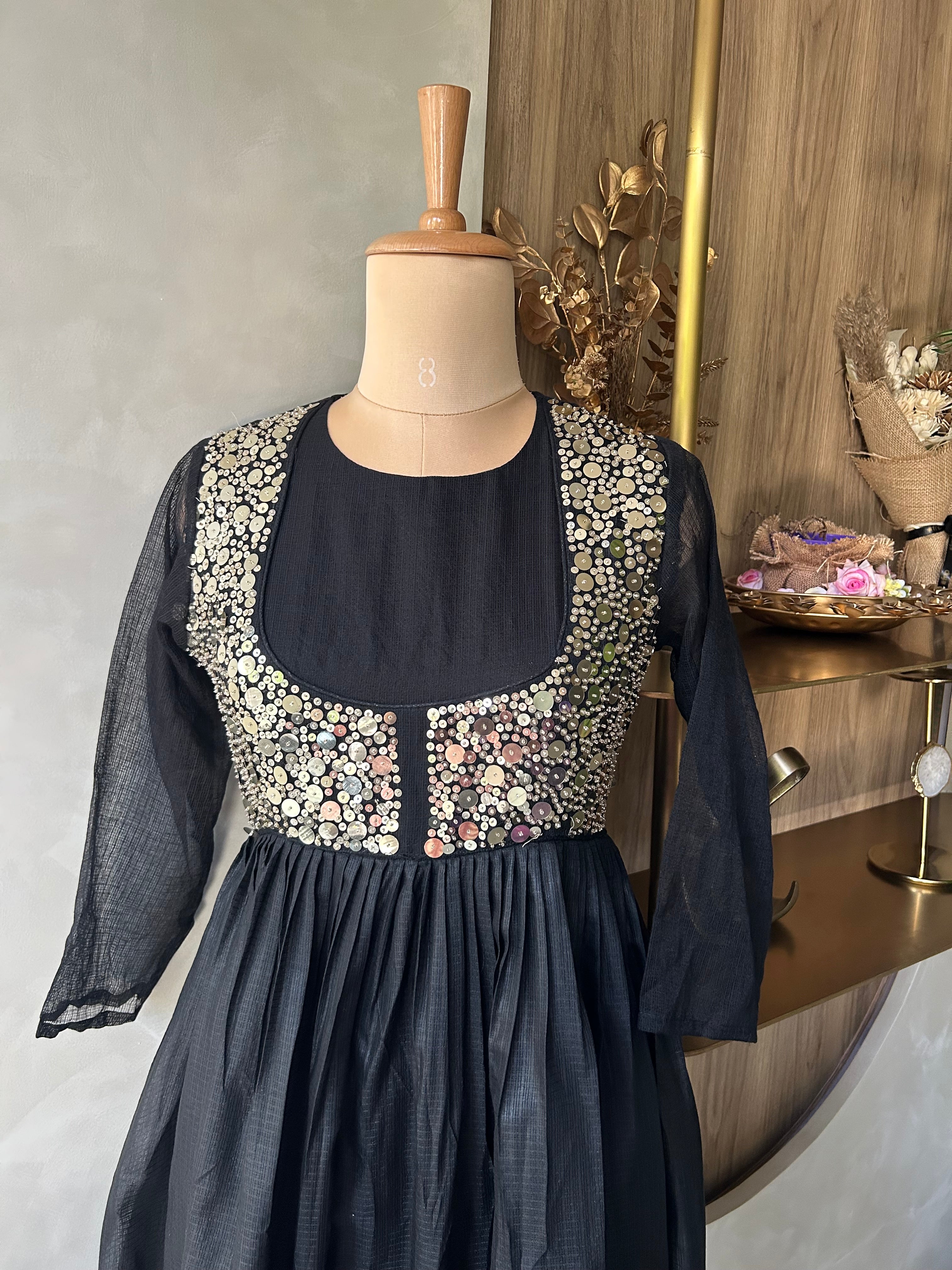“TWINKLE” Pure Kota Fabric Dress | KurtiSwag