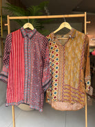 “CRAPE SHIRTS “ Ajrakh  prints | KurtiSwag